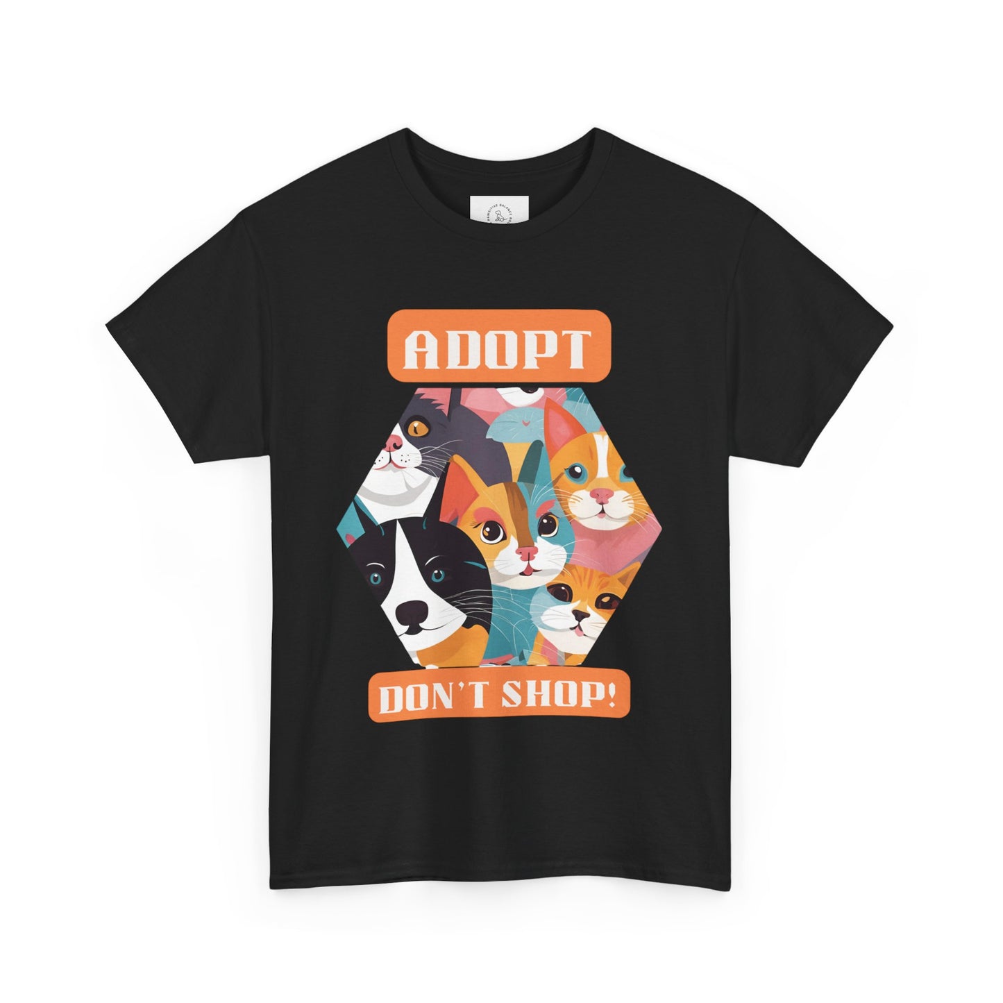 Adopt. Don't shop! - Unisex Heavy Cotton Tee