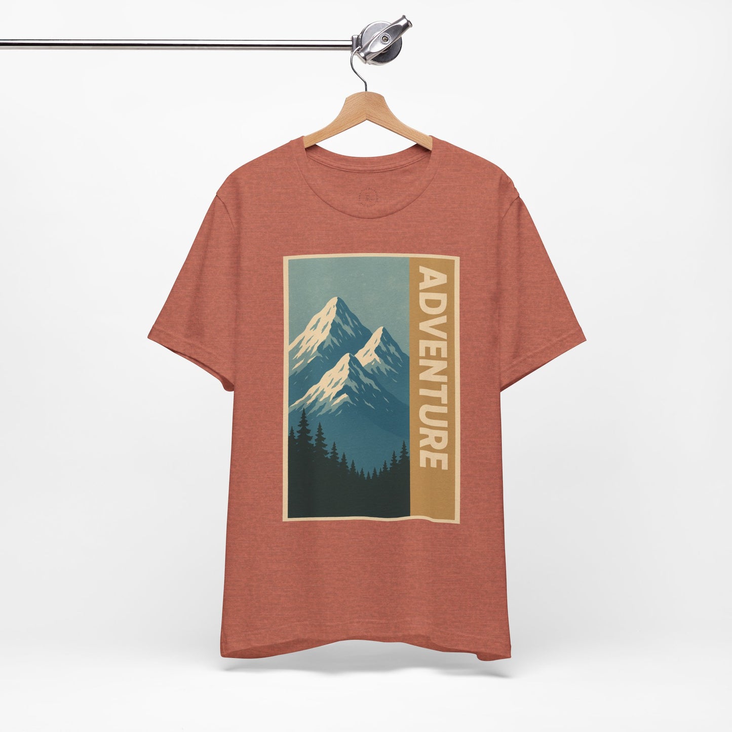 Adventure Mountain Unisex Tee, Nature Shirt, Hiking Apparel, Travel Gift, Outdoor Enthusiast Top