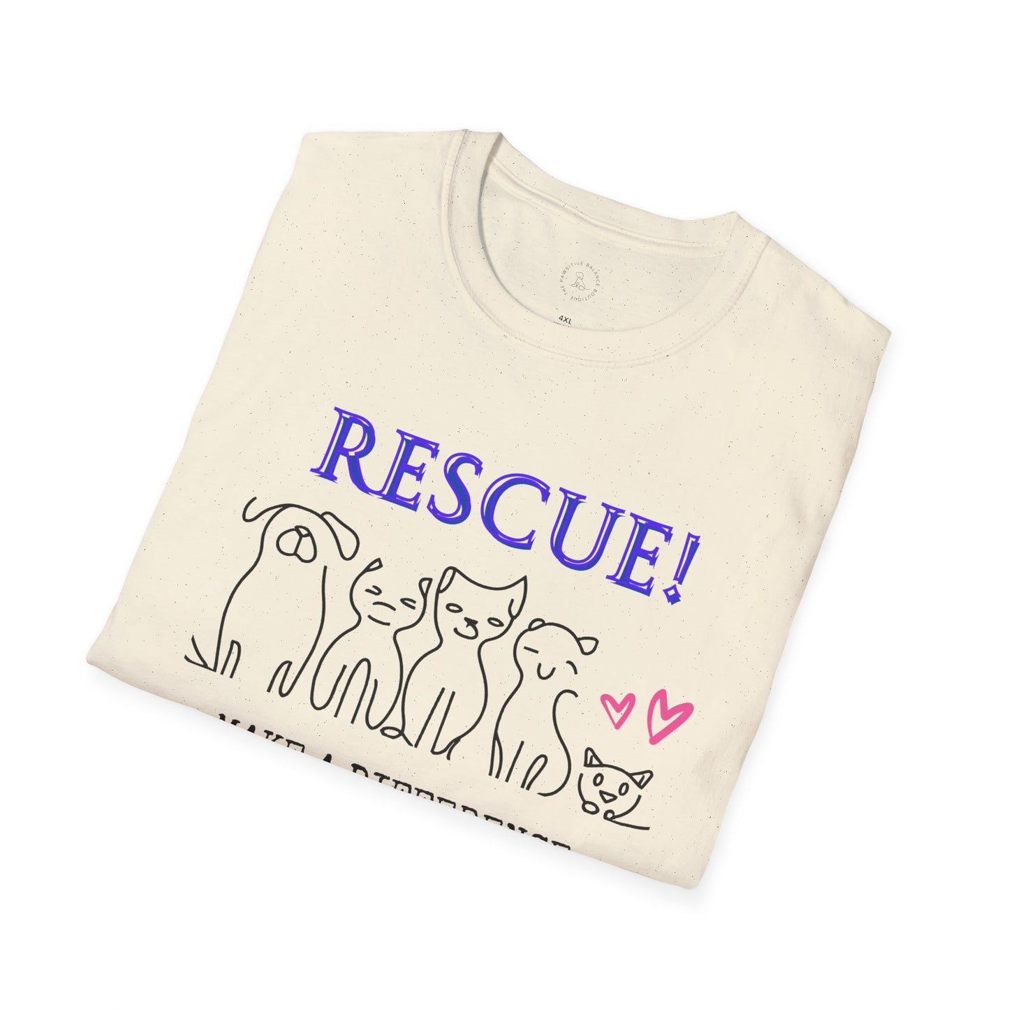 Rescue! Adopt! Don't Shop! Unisex Softstyle T-Shirt