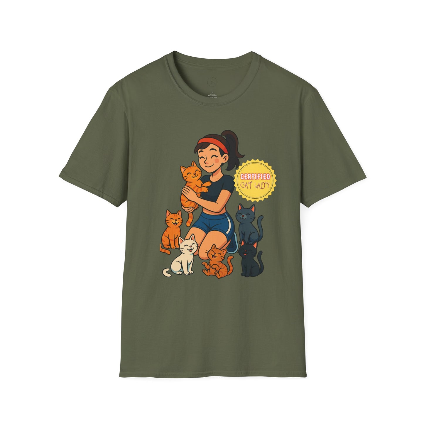 Certified Cat-Lover Unisex T-Shirt, Cute Cat Tee, Cat Mom Gift, Animal Lover Apparel, Funny Cat Lover Shirt, Pet Adoption Awareness
