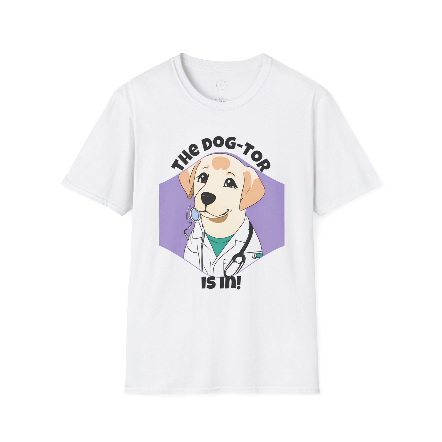The Dog-tor is In Unisex Softstyle T-Shirt