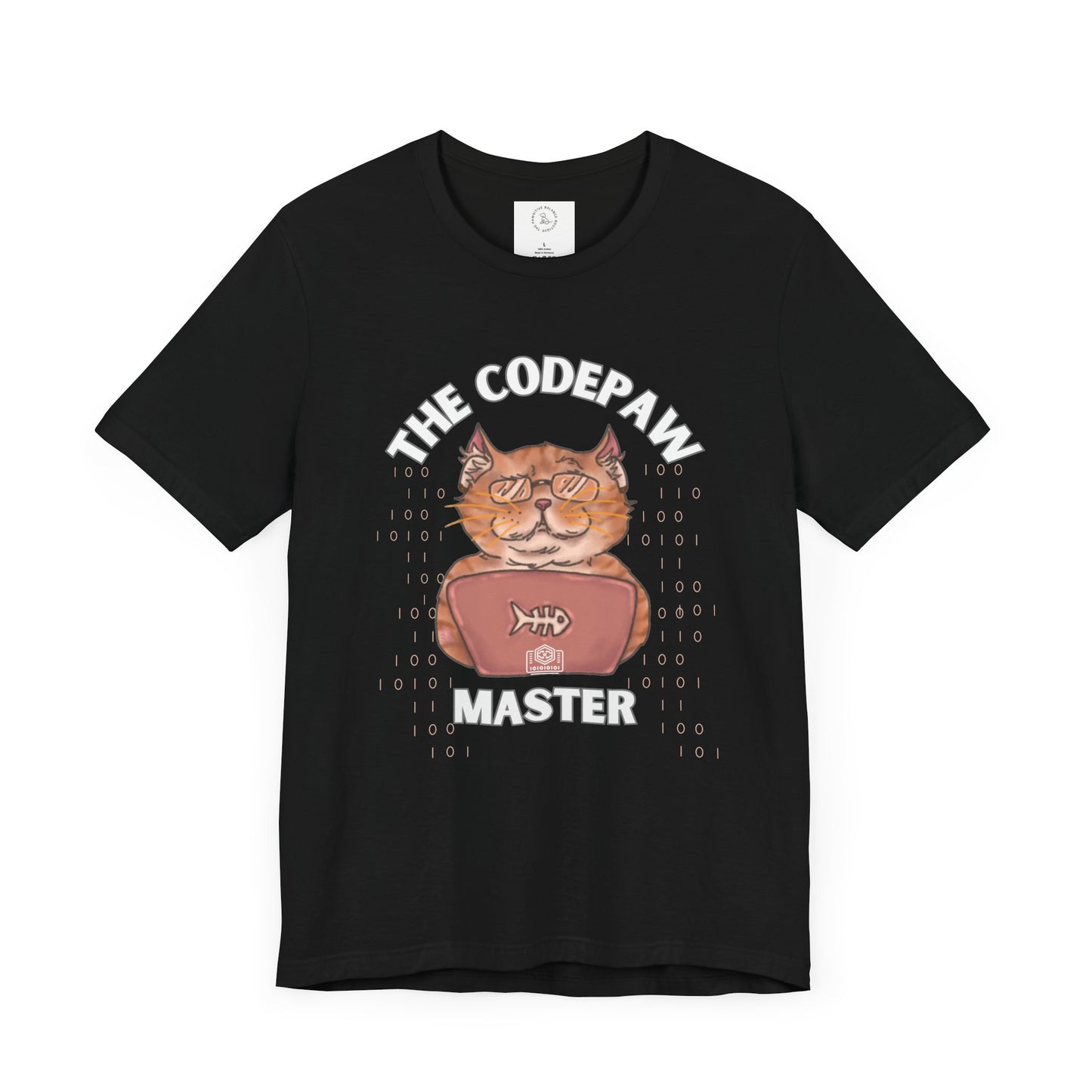 The Codepaw Master Unisex Jersey Tee - Perfect Gift for Cat Lovers and Programmers