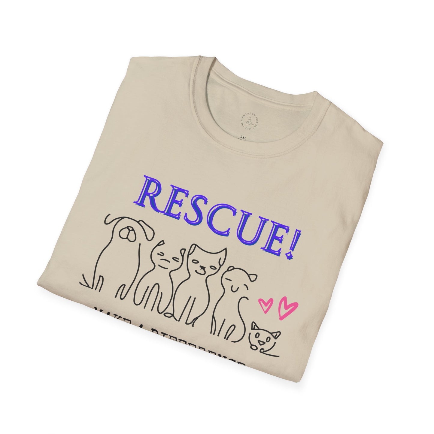 Rescue! Adopt! Don't Shop! Unisex Softstyle T-Shirt