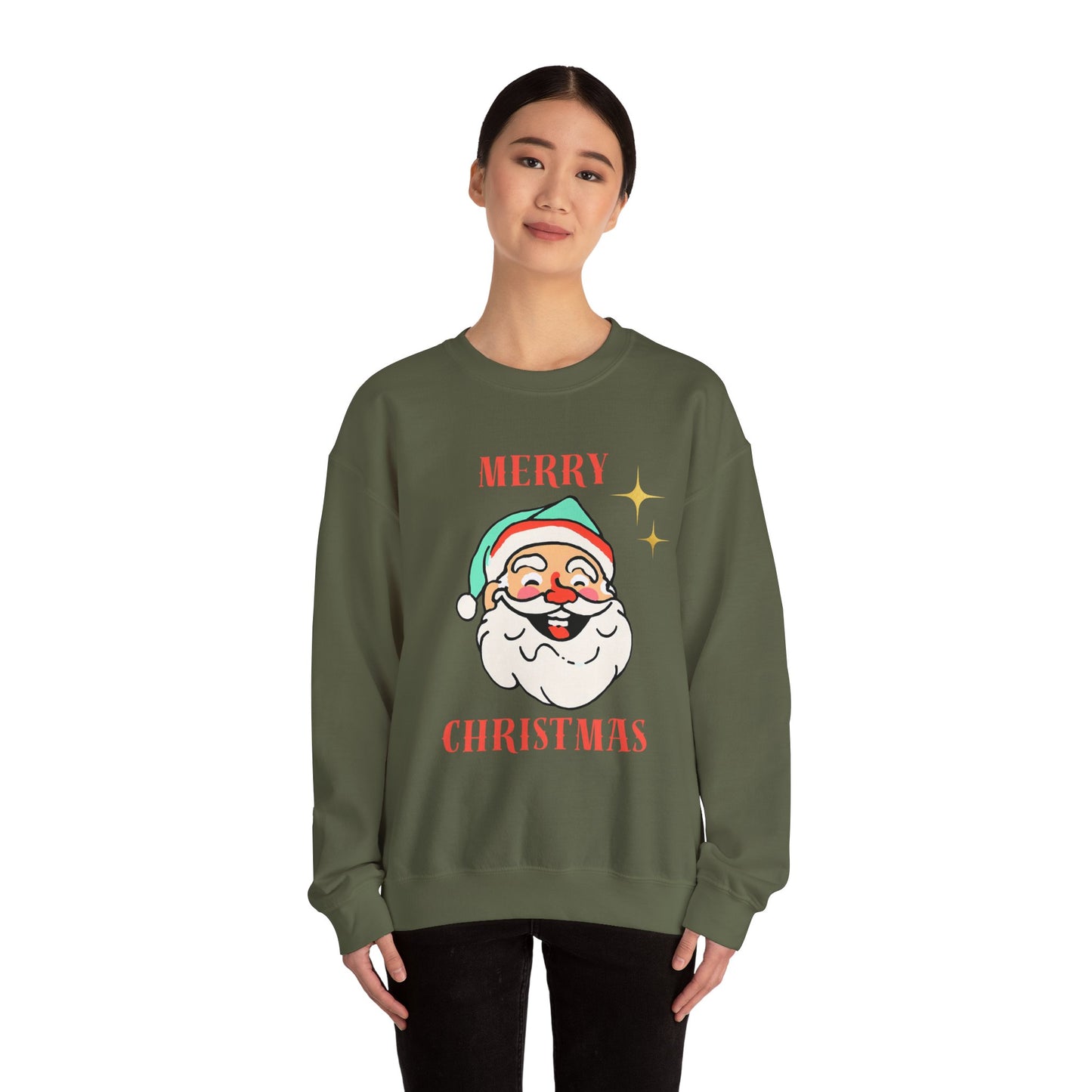 MERRY CLAUS Unisex Heavy Blend™ Crewneck Sweatshirt