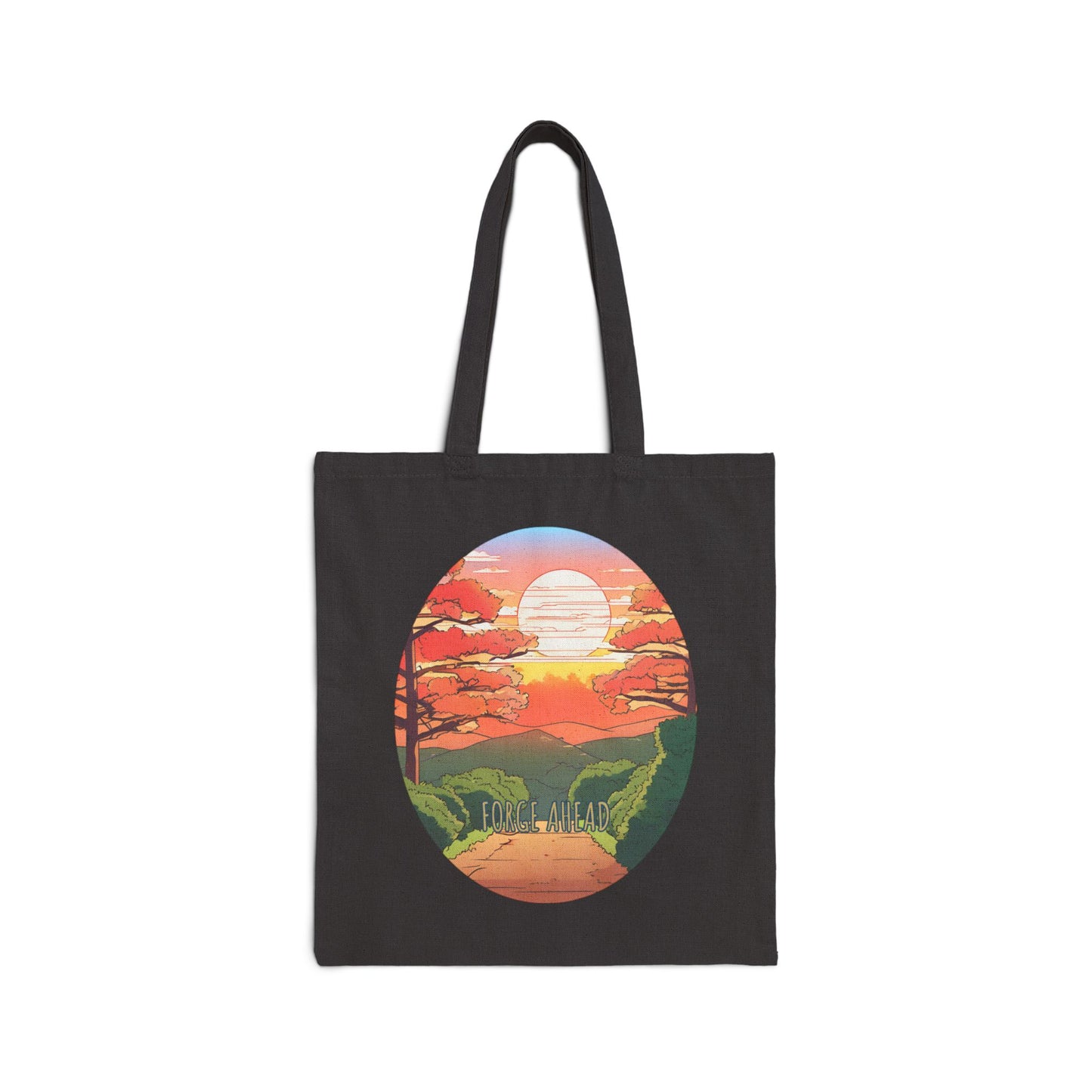 FORGE AHEAD Cotton Canvas Tote Bag