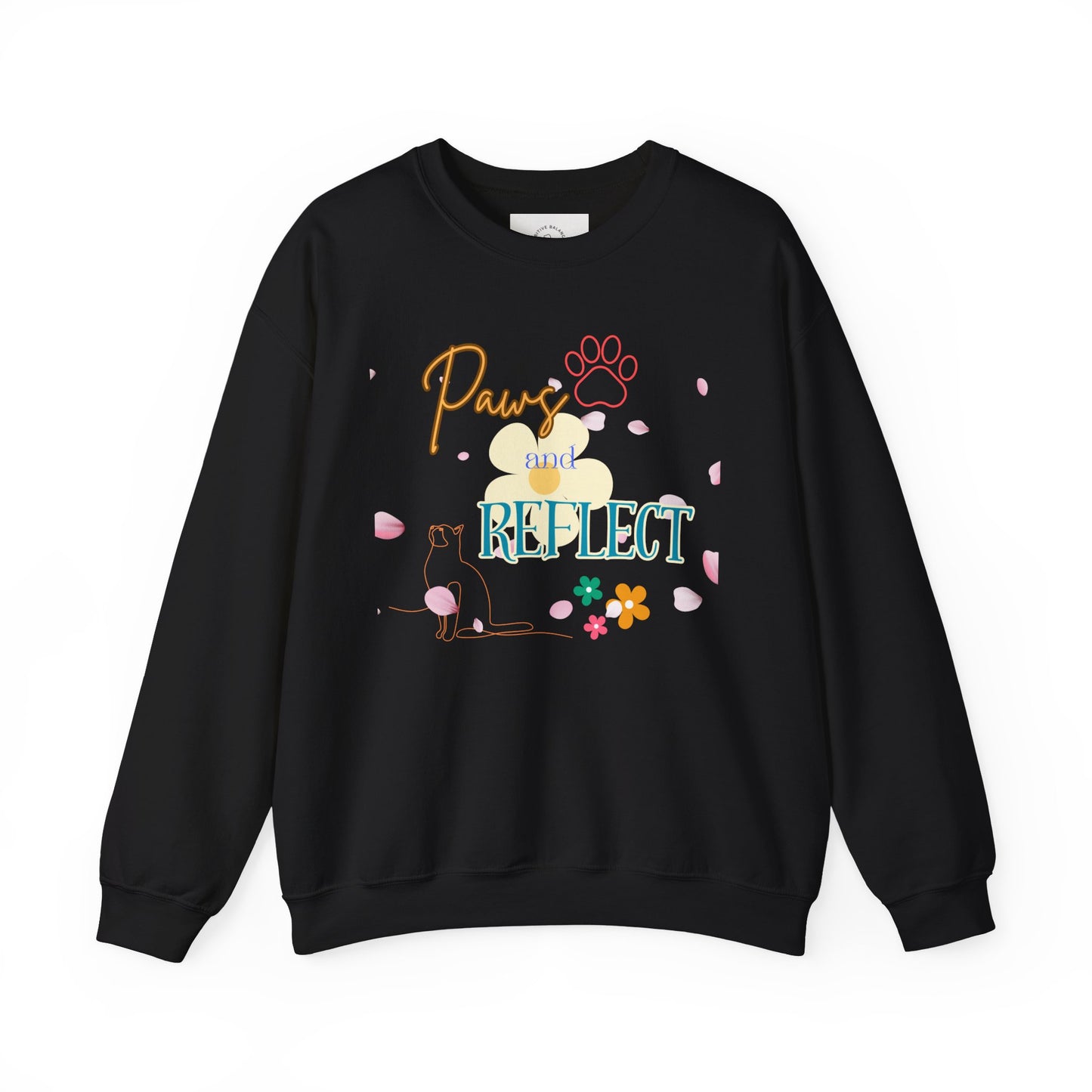 Paws and Reflect Unisex Heavy Blend™ Crewneck Sweatshirt - Cozy Pet Lover's Apparel