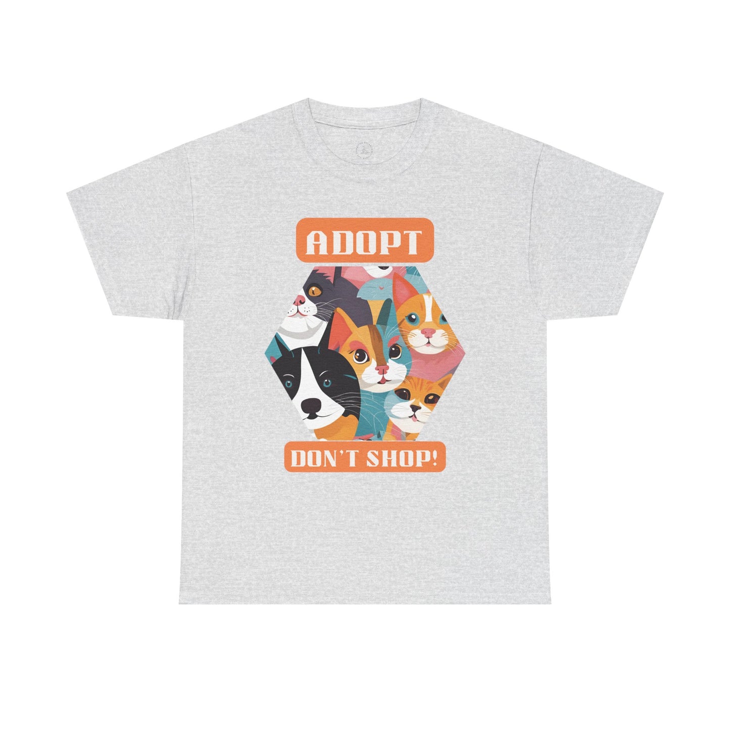 Adopt. Don't shop! - Unisex Heavy Cotton Tee