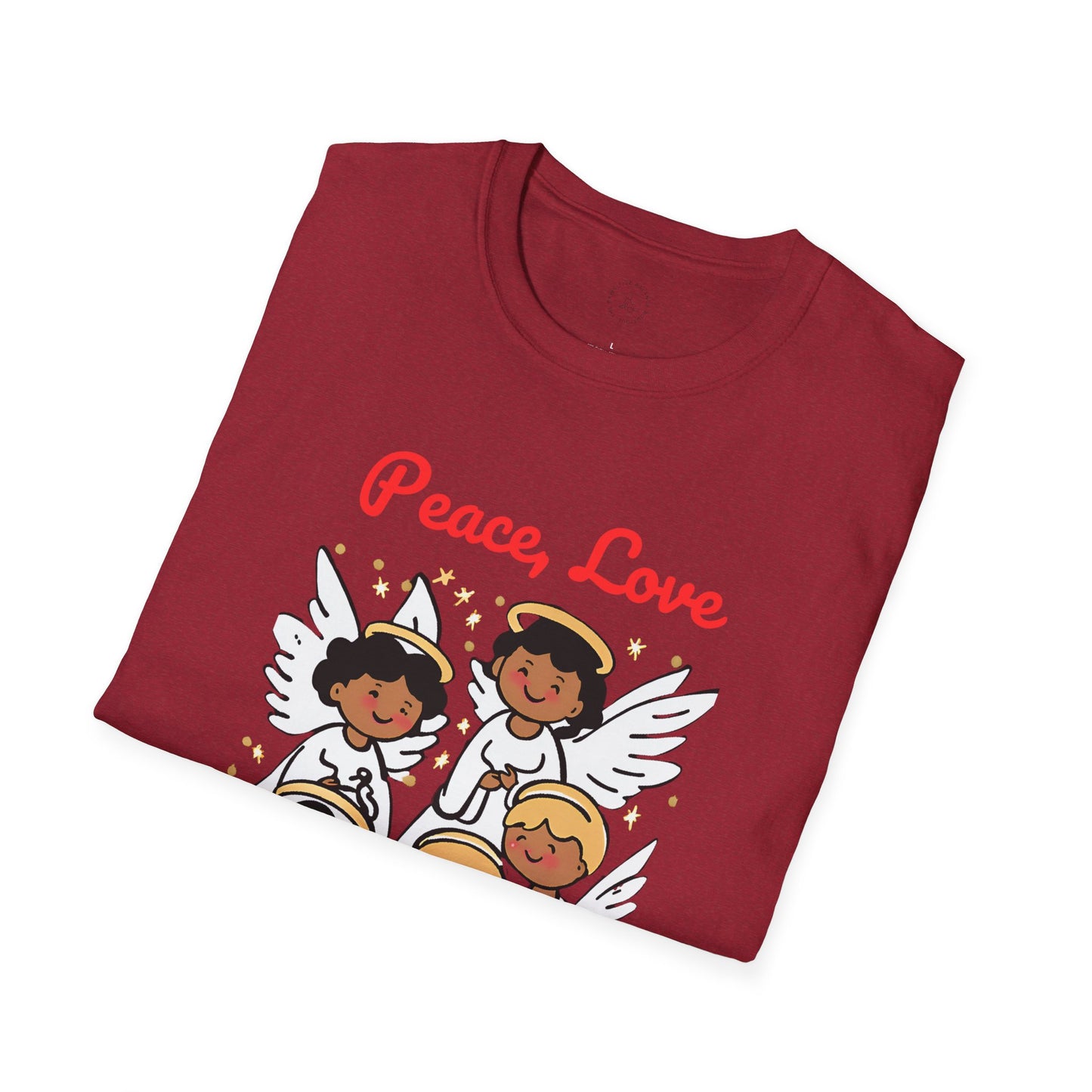 Peace, Love and Christmas Magic Unisex Softstyle T-Shirt