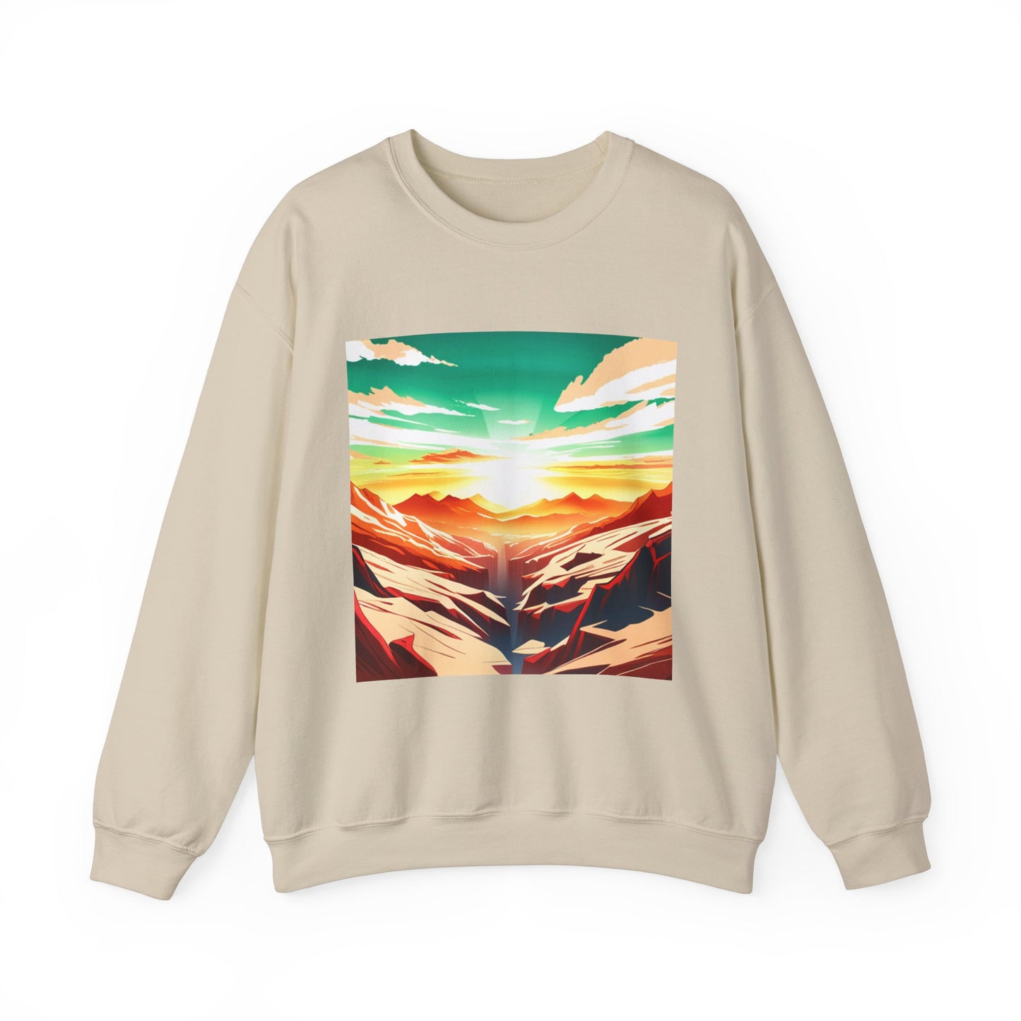 Nature Vista Sunrise - Unisex Heavy Blend™ Crewneck Sweatshirt