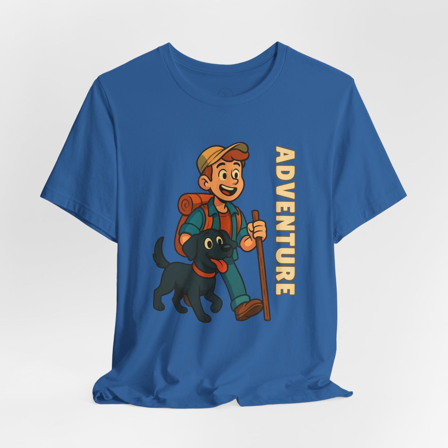 Adventure Dog Lover Tee, Unisex Short Sleeve T-Shirt, Hiking Shirt, Pet Lover Gift, Outdoor Adventure Apparel