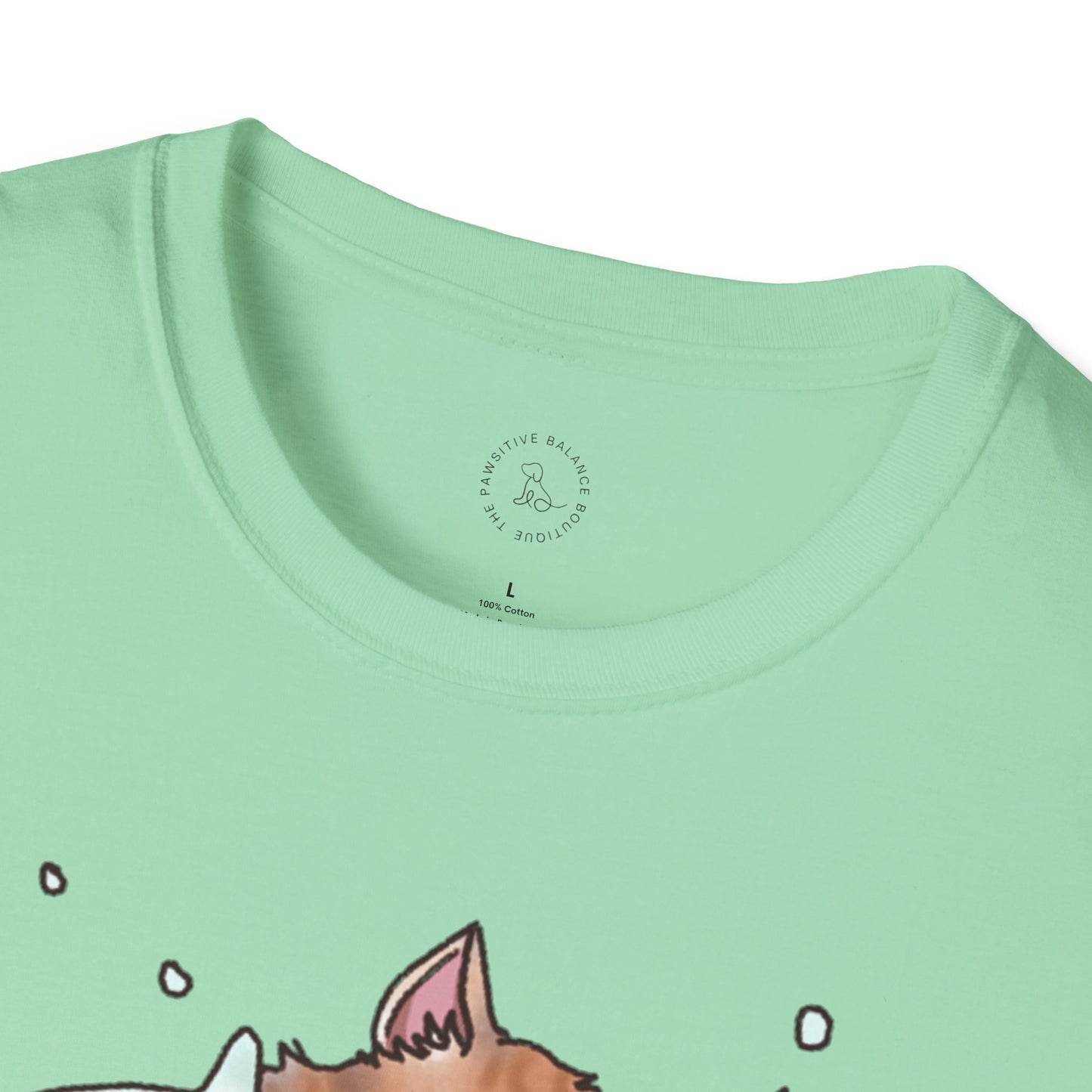 Smeow-man (Snowman Cat) Unisex Softstyle T-Shirt