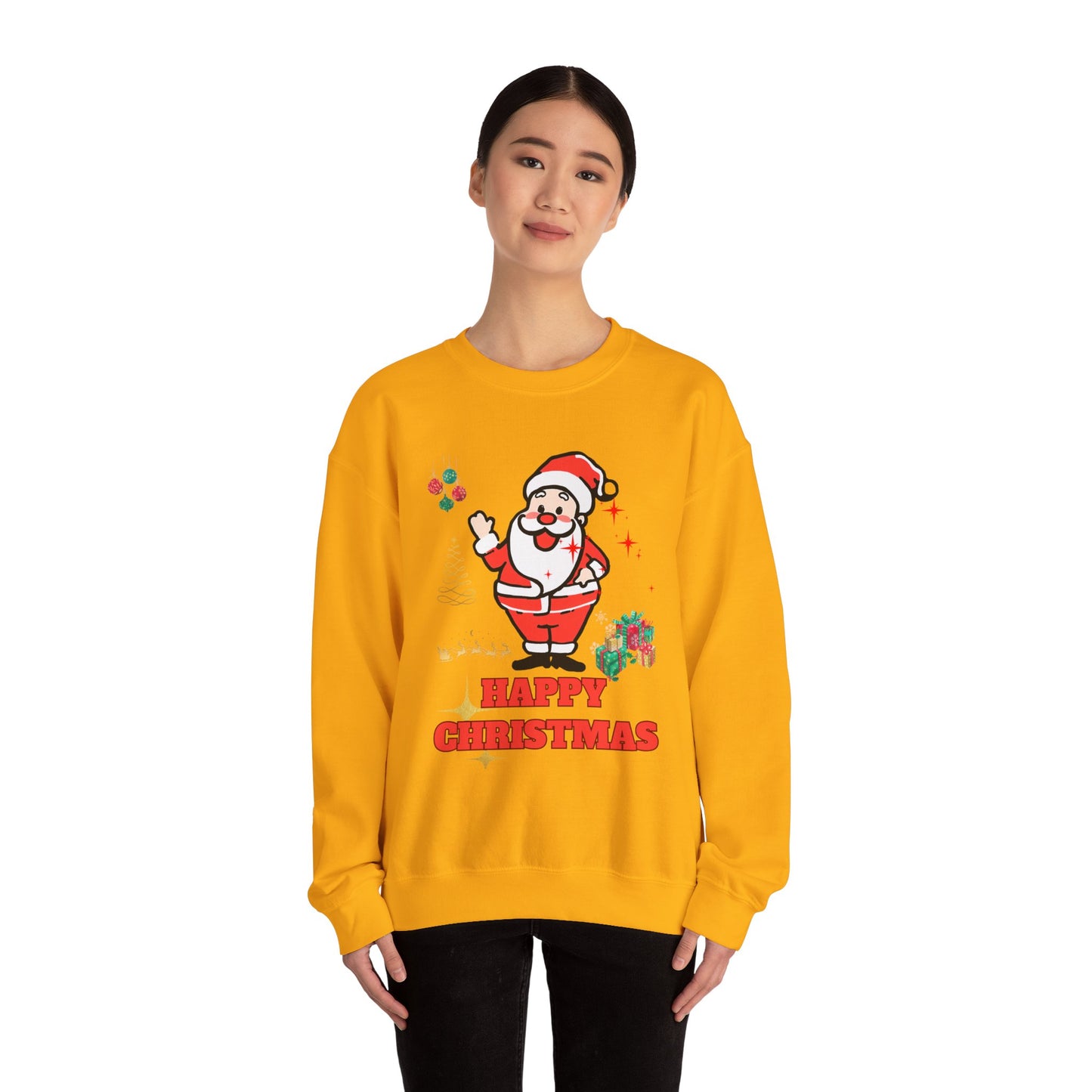 Happy Christmas Unisex Heavy Blend™ Crewneck Sweatshirt