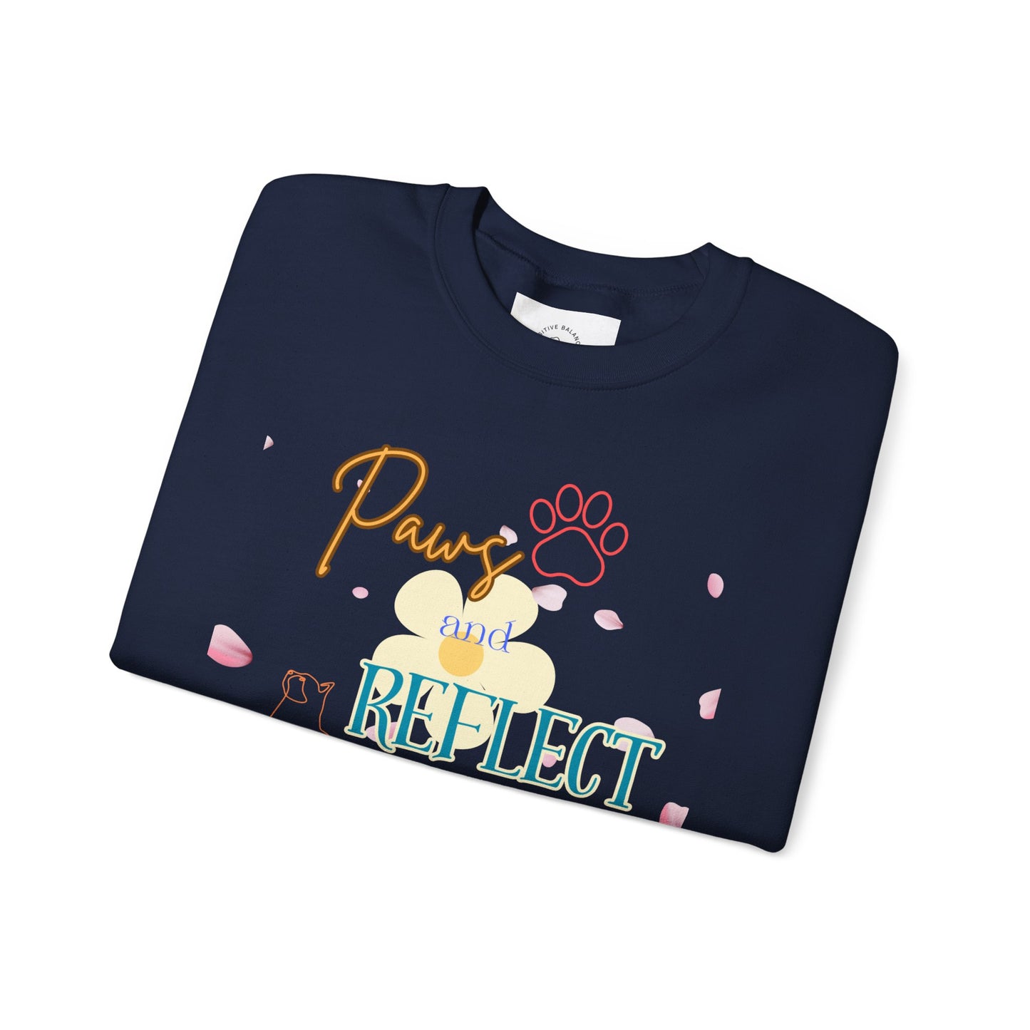 Paws and Reflect Unisex Heavy Blend™ Crewneck Sweatshirt - Cozy Pet Lover's Apparel