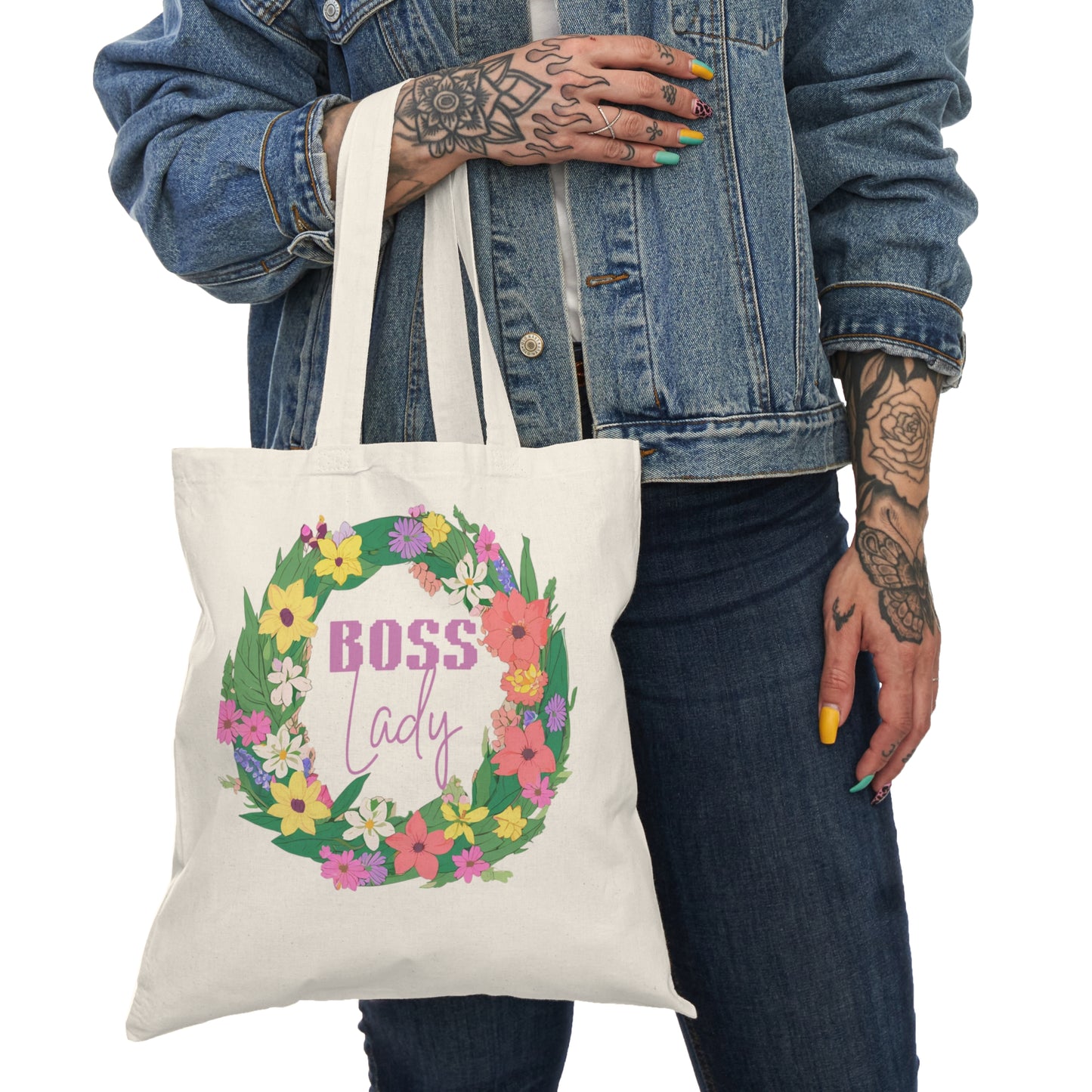 Boss Lady Natural Tote Bag