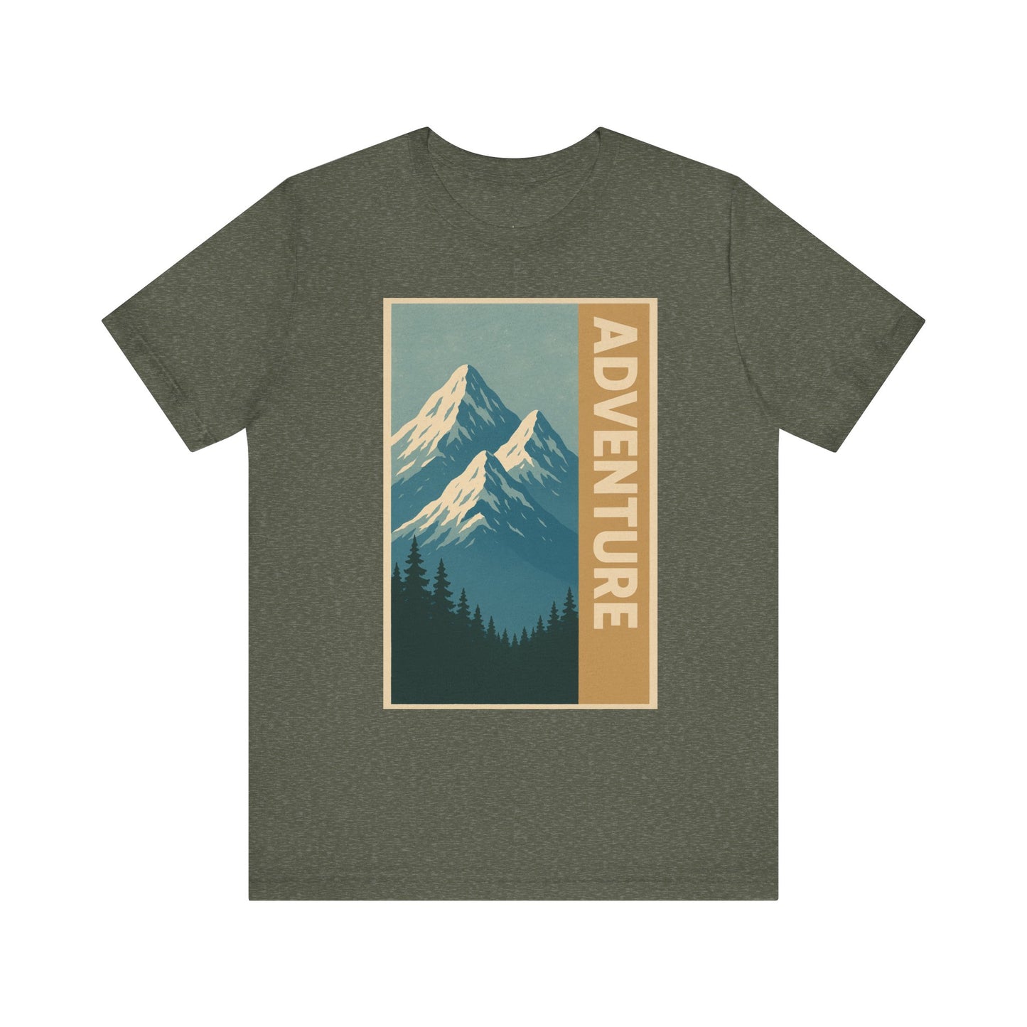 Adventure Mountain Unisex Tee, Nature Shirt, Hiking Apparel, Travel Gift, Outdoor Enthusiast Top