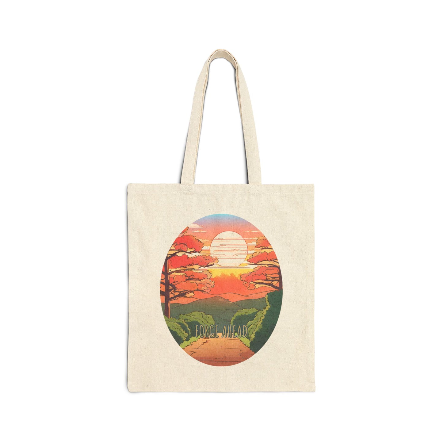 FORGE AHEAD Cotton Canvas Tote Bag