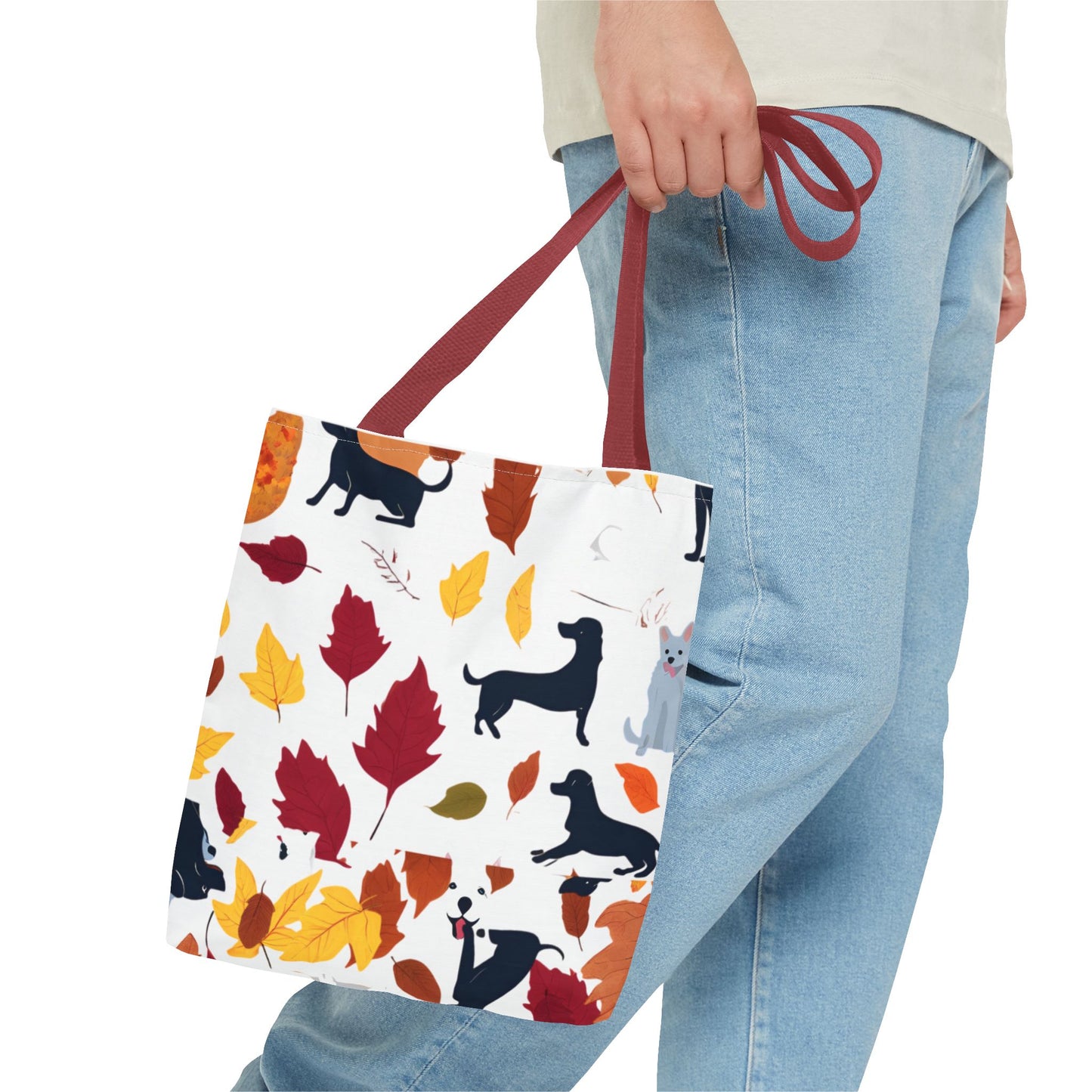Dogs in the Fall Tote Bag (AOP)