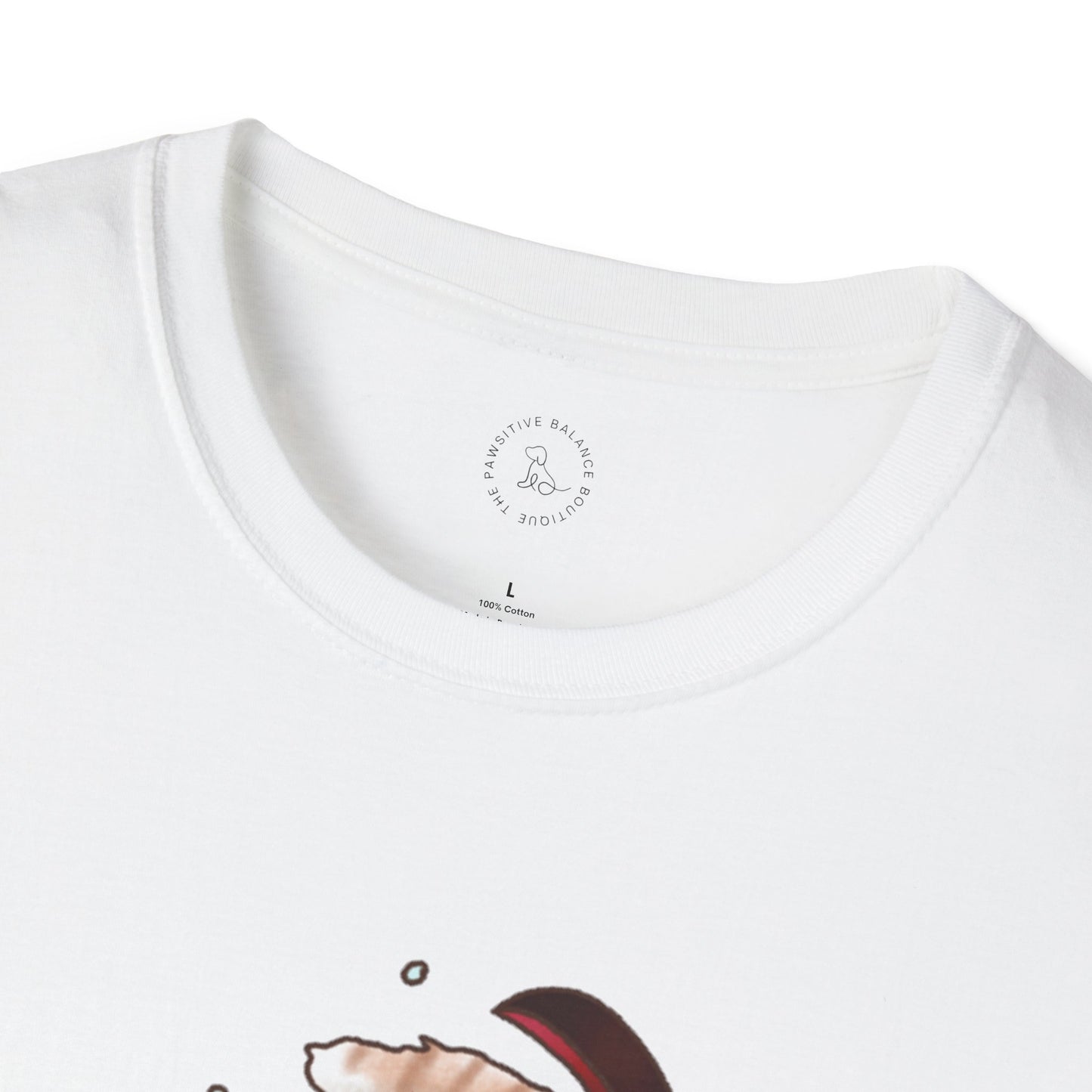 Clumsy Ski-tty Cat Unisex Softstyle T-Shirt