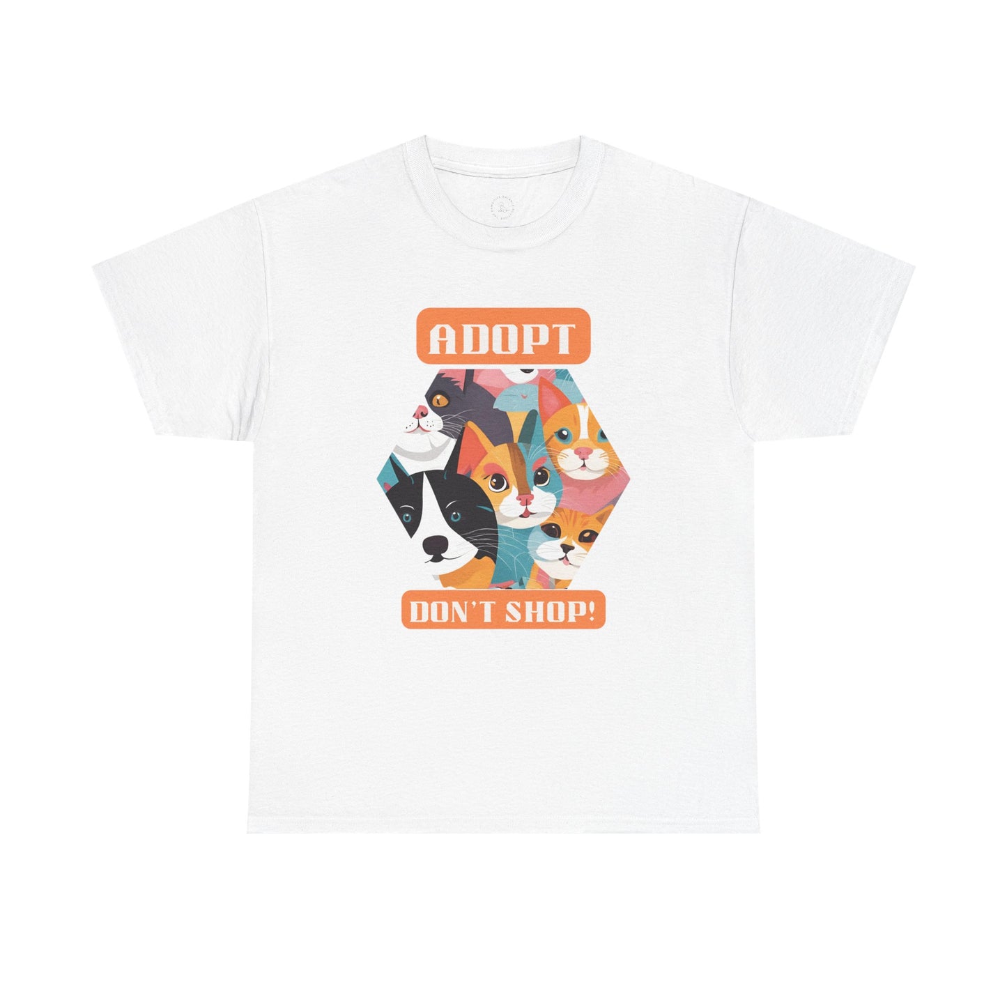 Adopt. Don't shop! - Unisex Heavy Cotton Tee