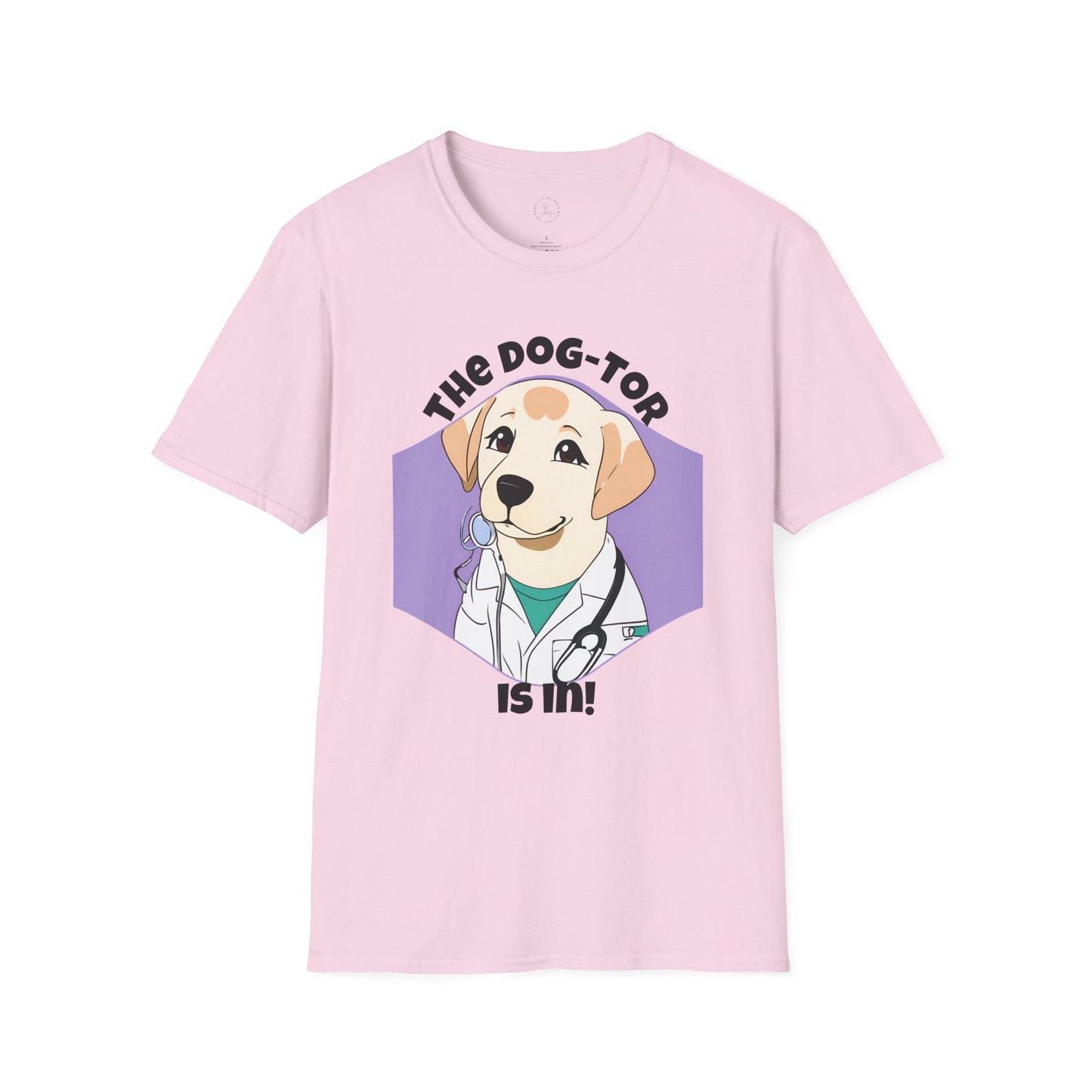 The Dog-tor is In Unisex Softstyle T-Shirt