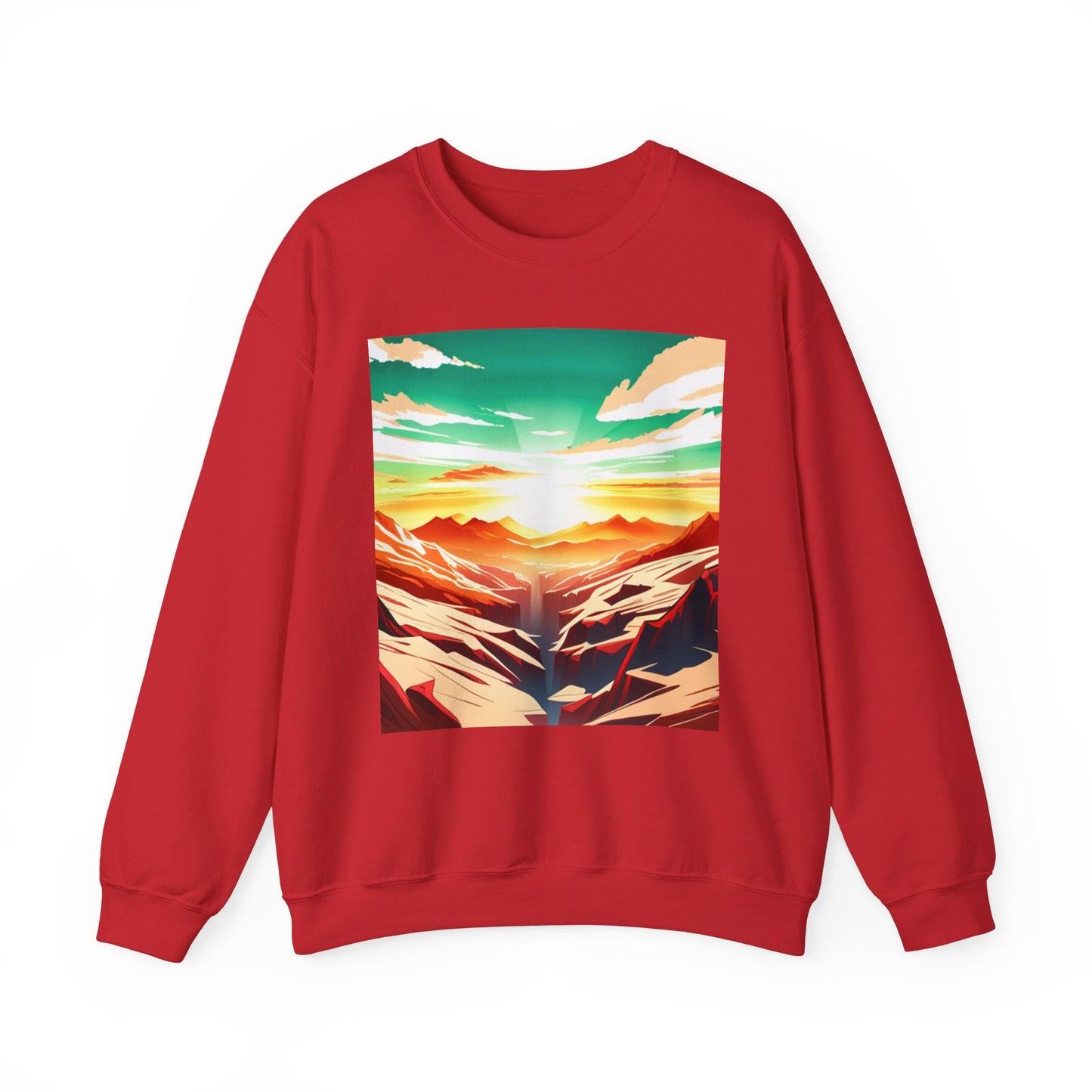 Nature Vista Sunrise - Unisex Heavy Blend™ Crewneck Sweatshirt