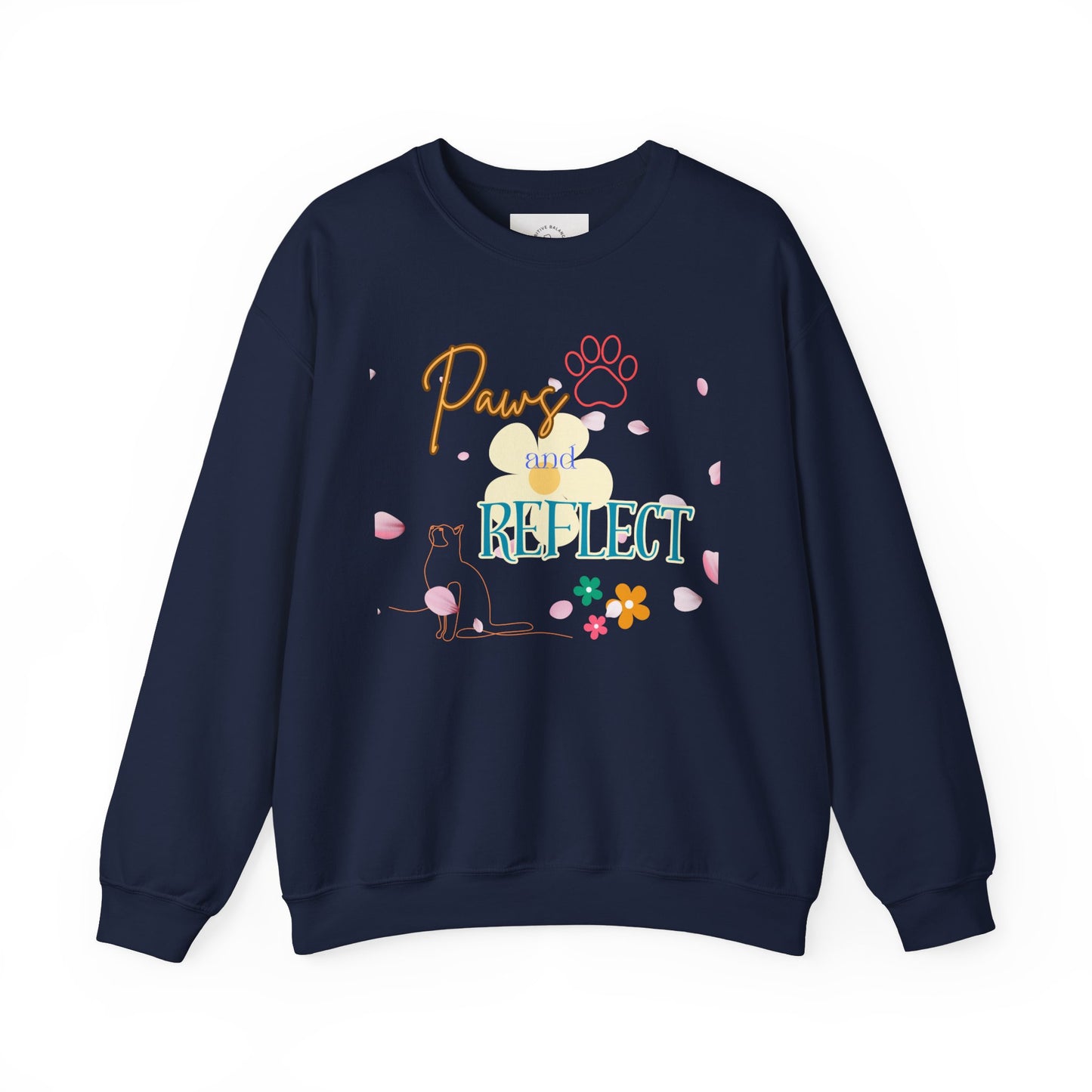 Paws and Reflect Unisex Heavy Blend™ Crewneck Sweatshirt - Cozy Pet Lover's Apparel