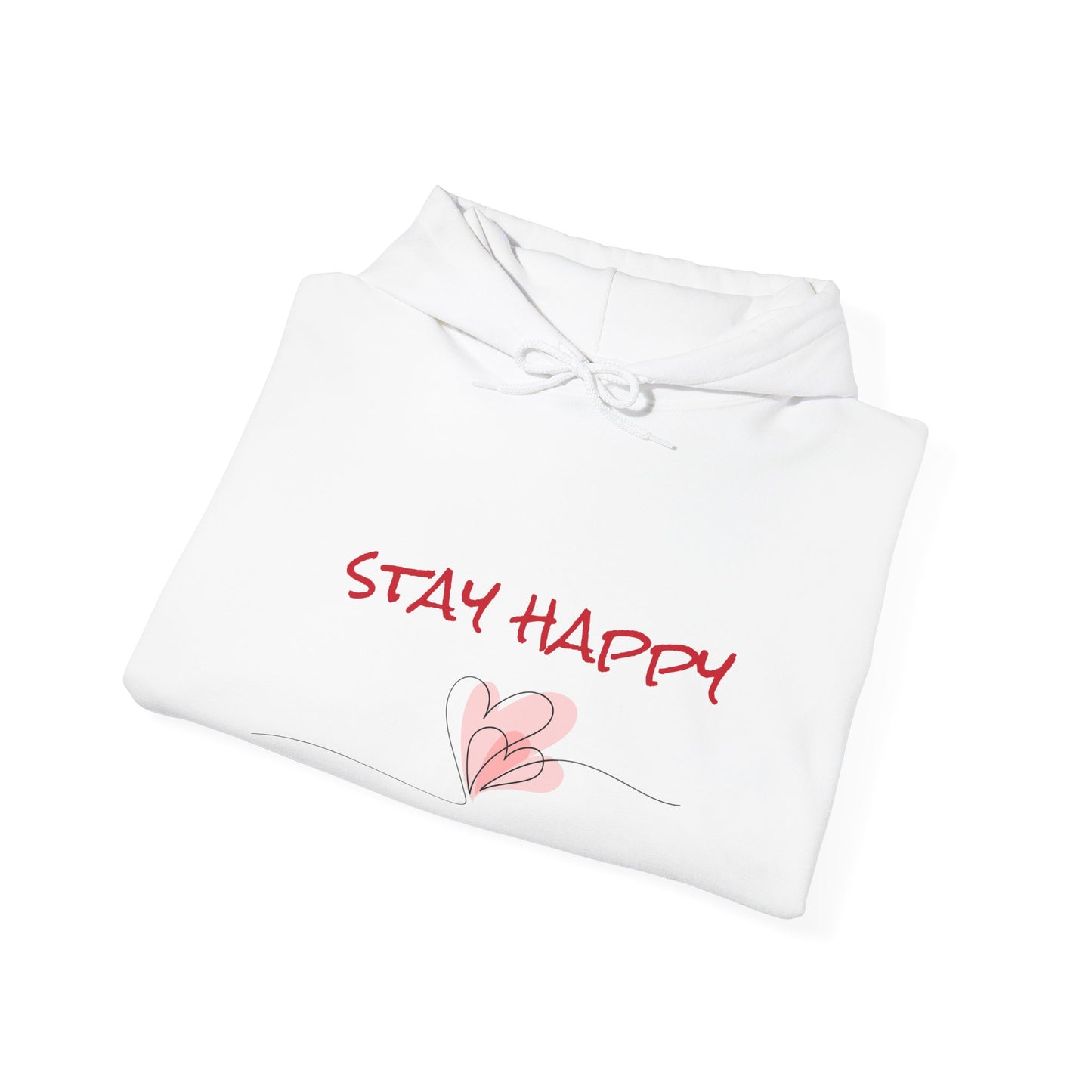Stay Happy. Unisex Heavy Blend™ Hooded Sweatshirt