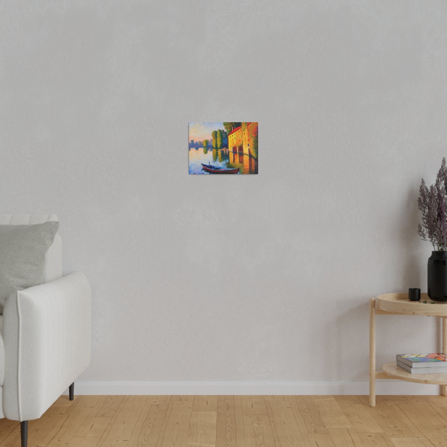 Gondola Scenic View Matte Canvas, Stretched, 0.75"