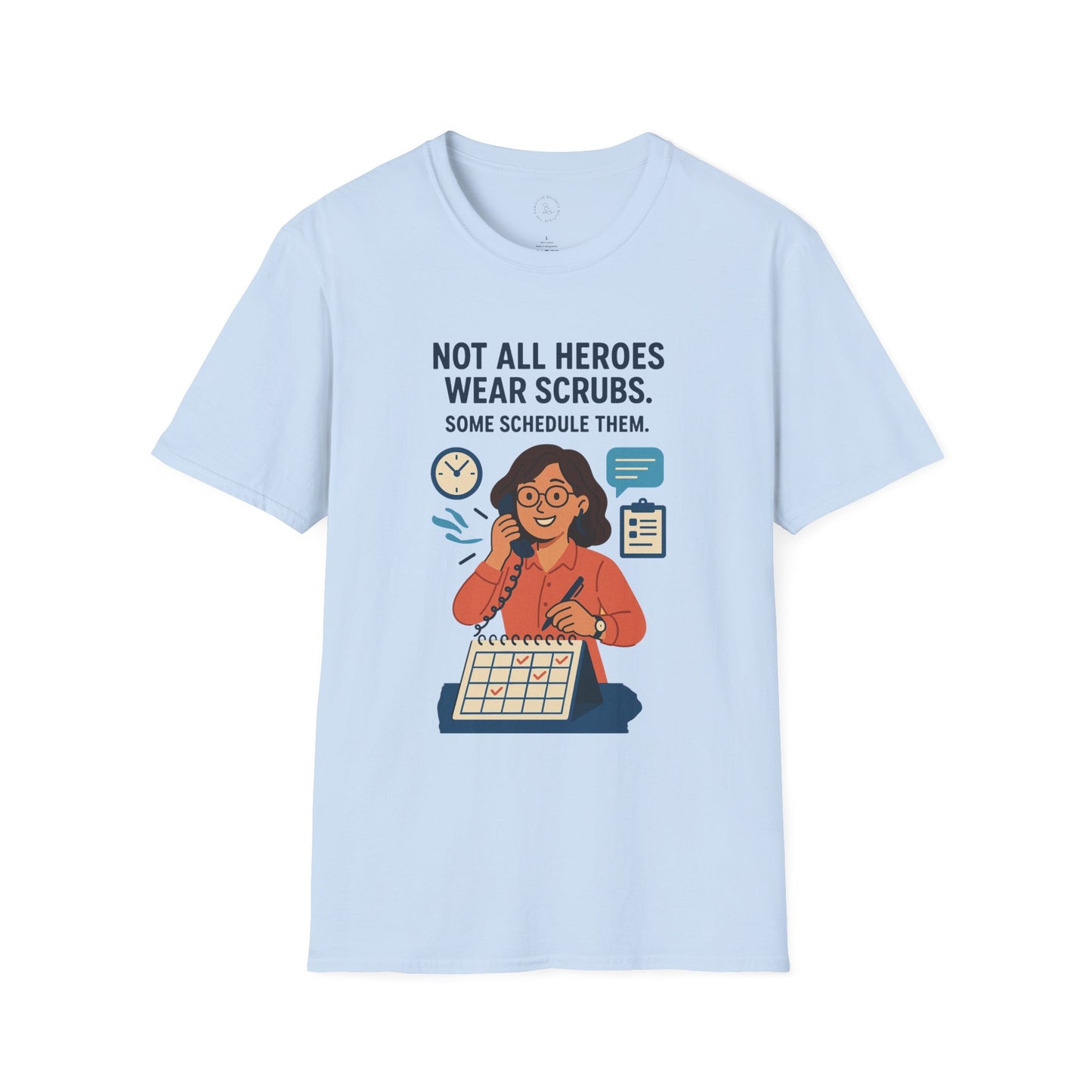 Hero Scheduler T-Shirt | Nurses Week Gift, Healthcare Motivation Tee, Funny Medical Apparel, Support Staff Shirt