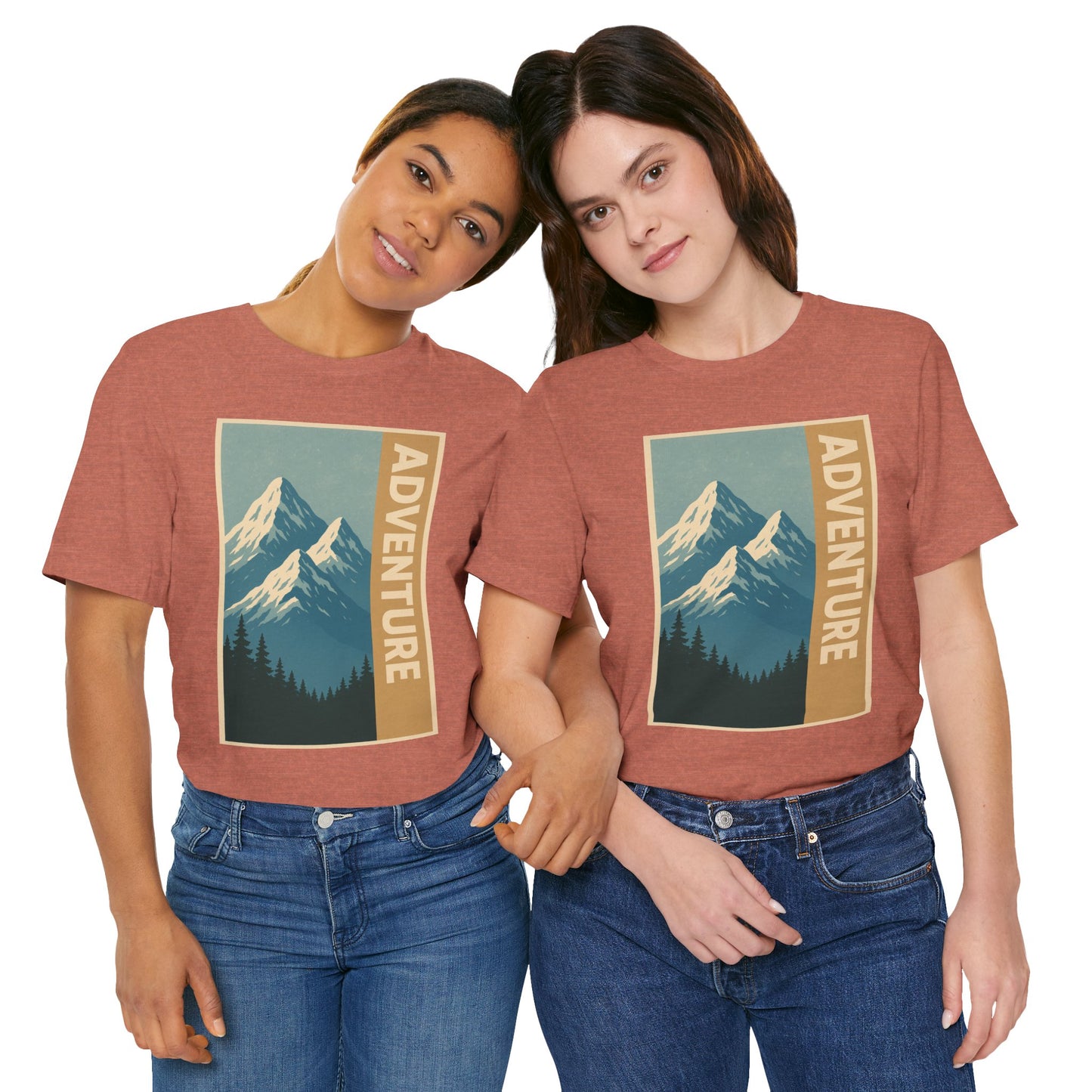 Adventure Mountain Unisex Tee, Nature Shirt, Hiking Apparel, Travel Gift, Outdoor Enthusiast Top
