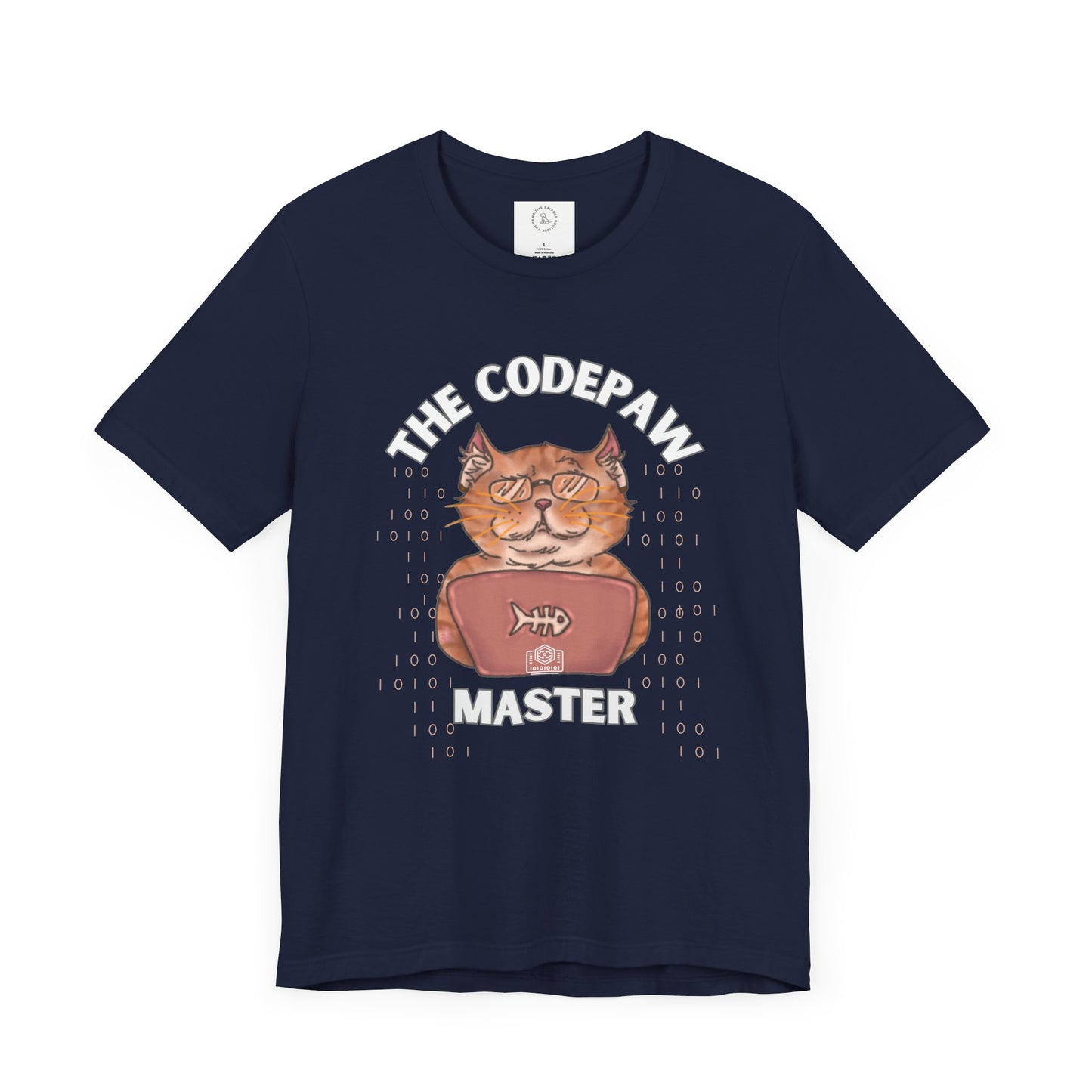 The Codepaw Master Unisex Jersey Tee - Perfect Gift for Cat Lovers and Programmers