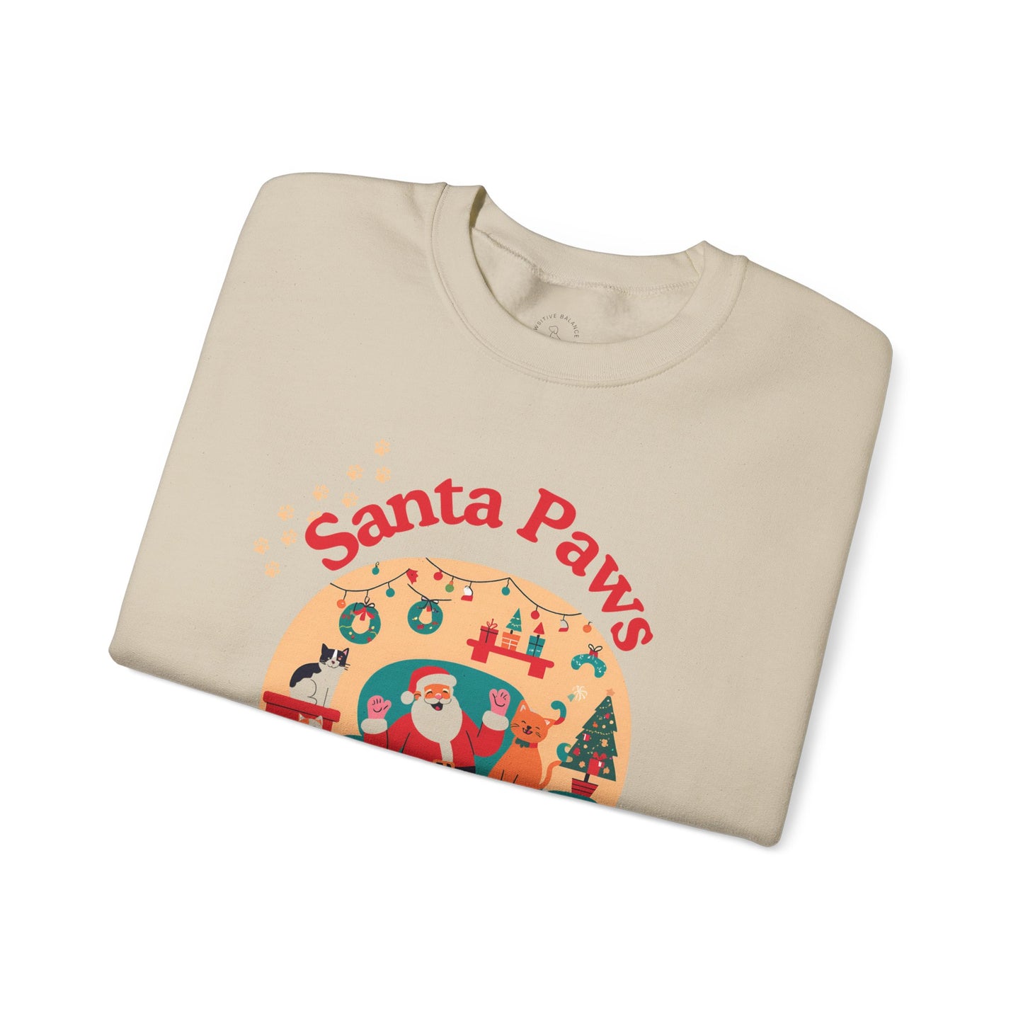 Santa Paws is Coming to Town Unisex Heavy Blend™ Crewneck Sweatshirt