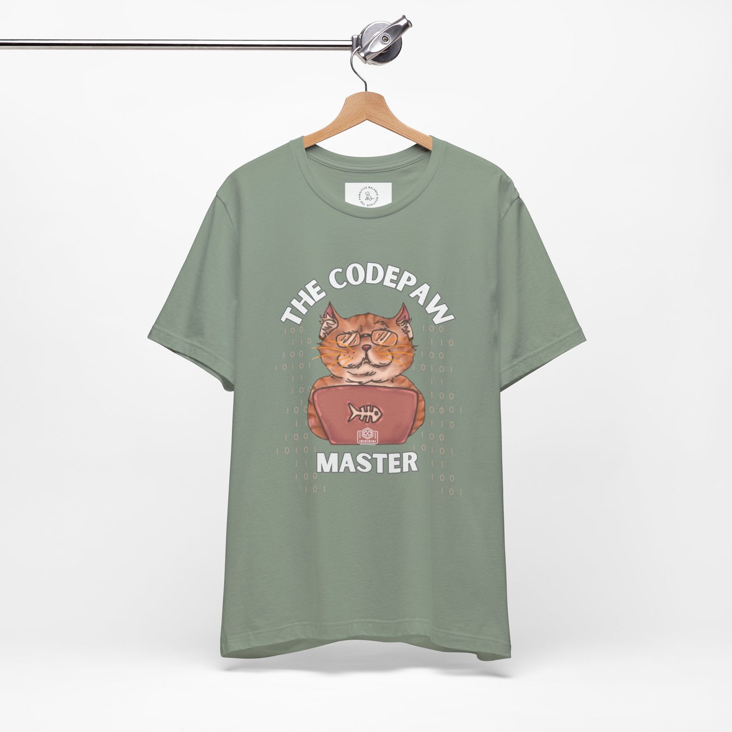 The Codepaw Master Unisex Jersey Tee - Perfect Gift for Cat Lovers and Programmers