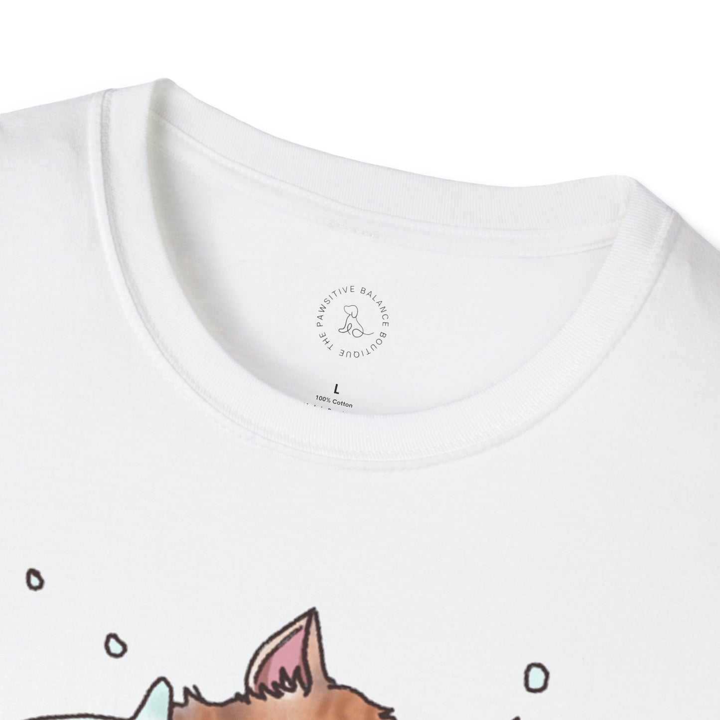 Smeow-man (Snowman Cat) Unisex Softstyle T-Shirt