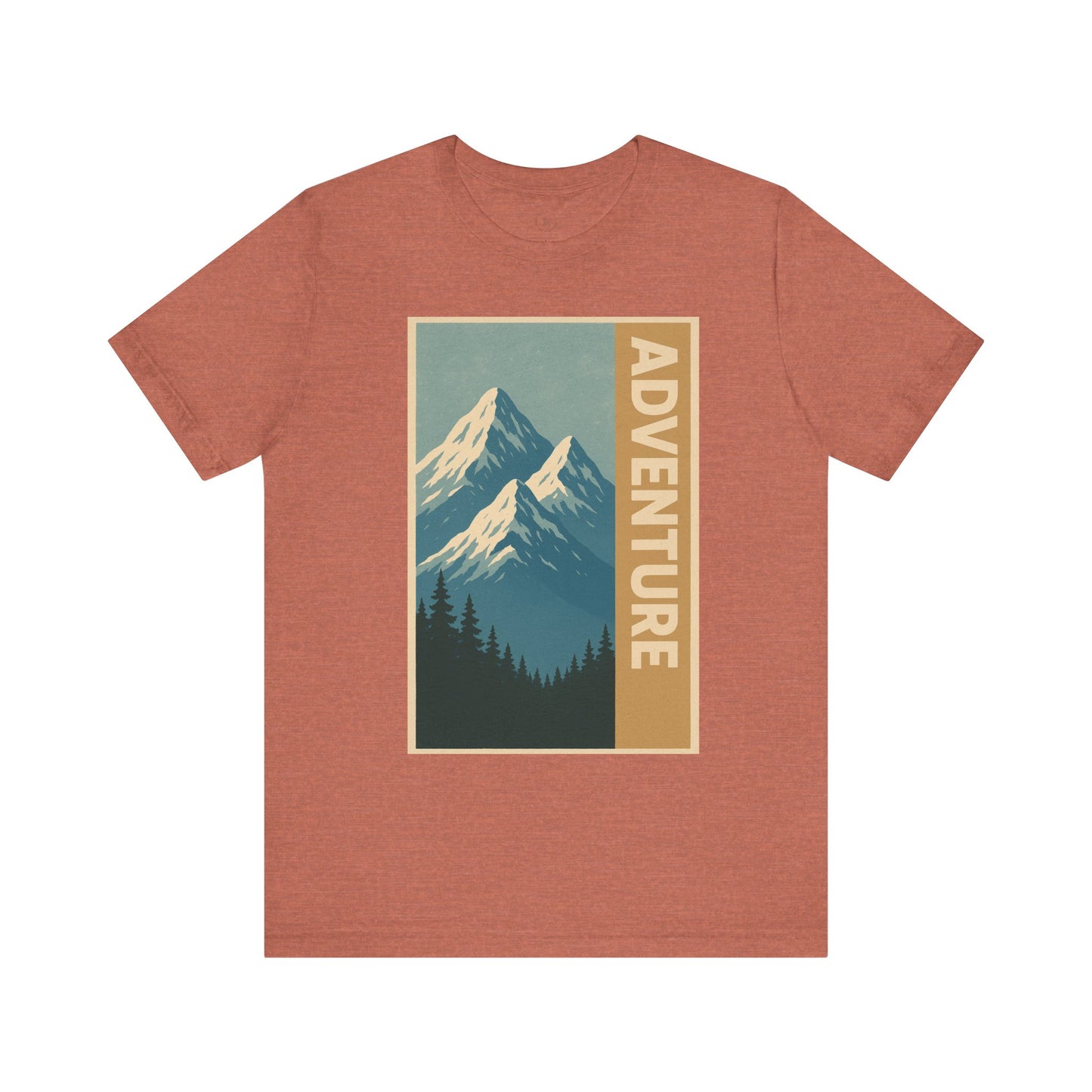 Adventure Mountain Unisex Tee, Nature Shirt, Hiking Apparel, Travel Gift, Outdoor Enthusiast Top