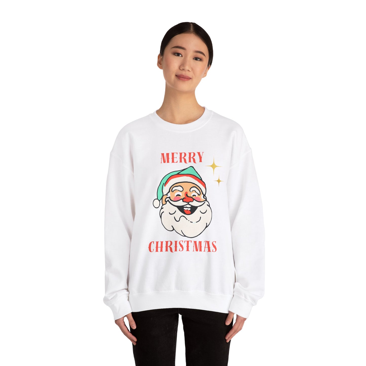 MERRY CLAUS Unisex Heavy Blend™ Crewneck Sweatshirt