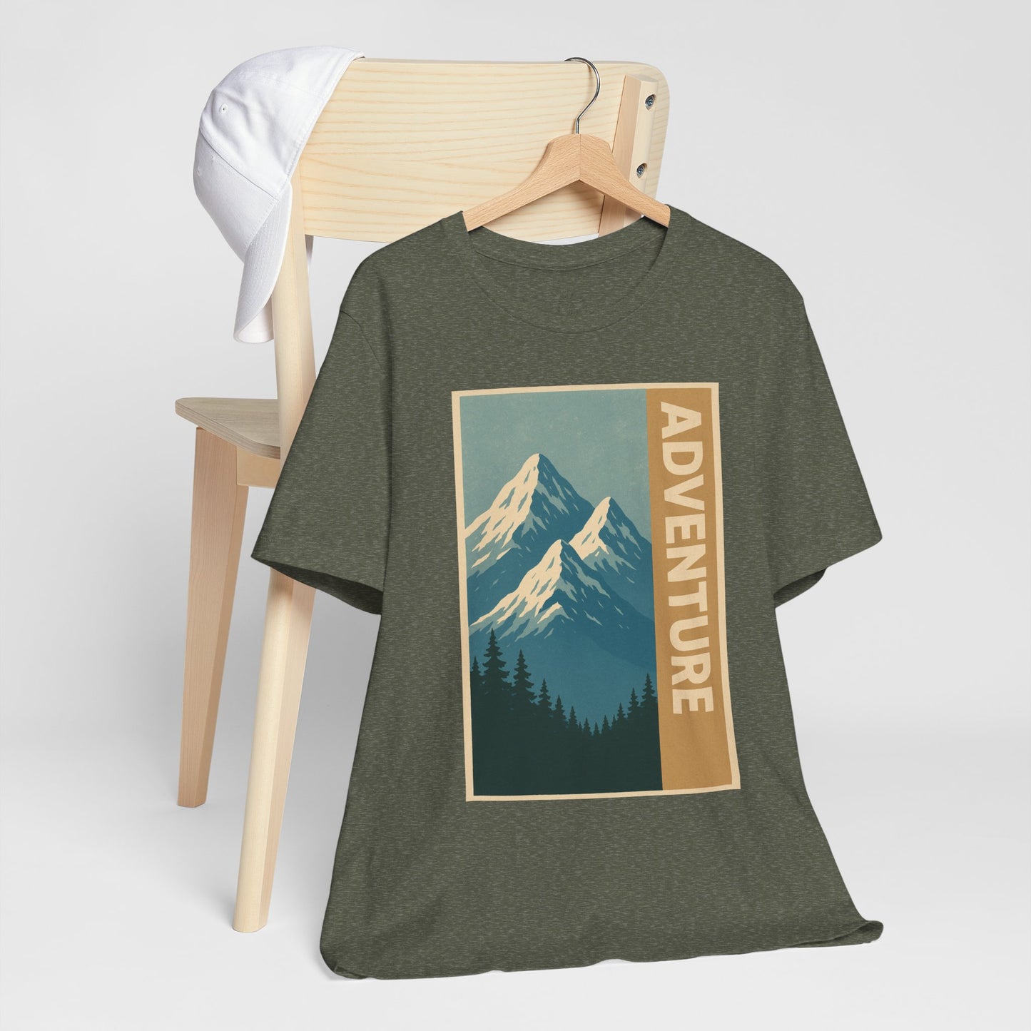 Adventure Mountain Unisex Tee, Nature Shirt, Hiking Apparel, Travel Gift, Outdoor Enthusiast Top