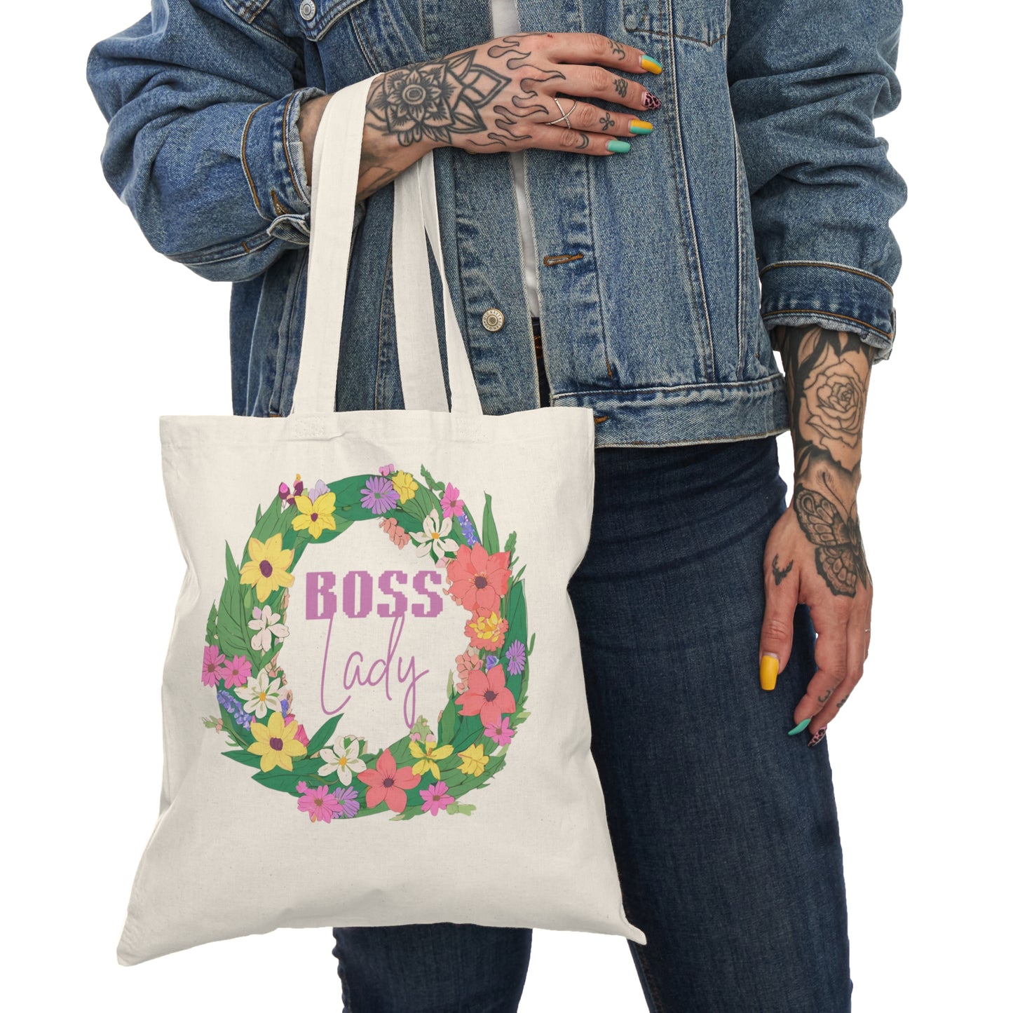 Boss Lady Natural Tote Bag