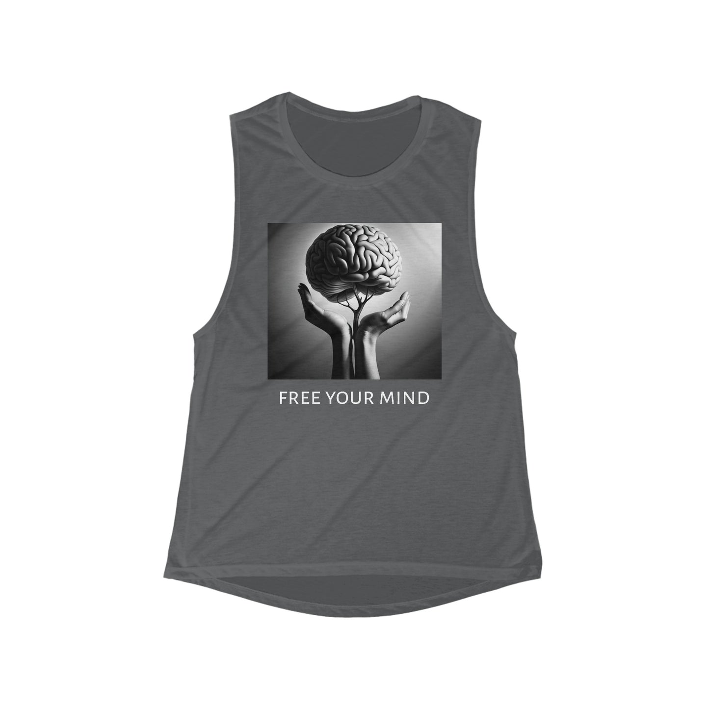 Free Your Mind - Women's Flowy Scoop Muscle Tank