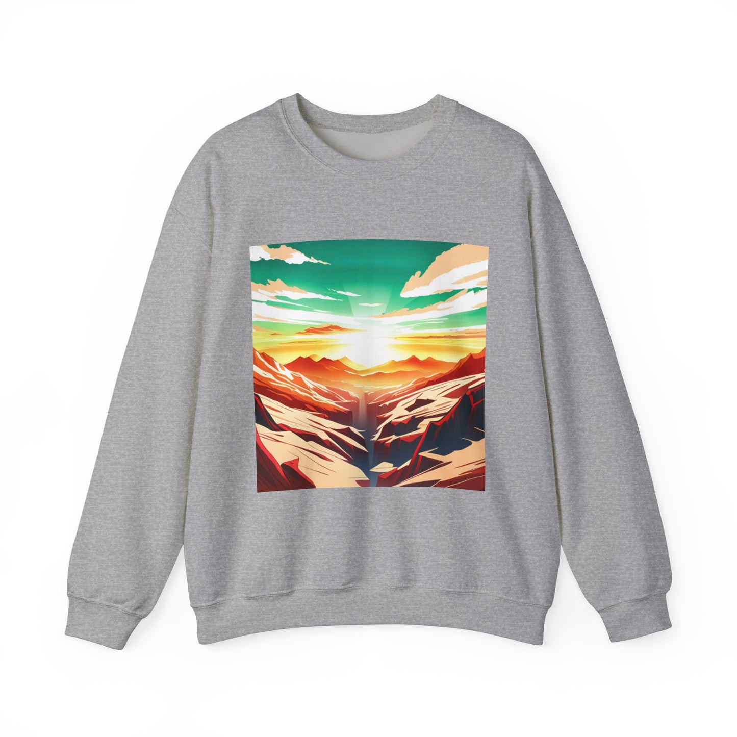 Nature Vista Sunrise - Unisex Heavy Blend™ Crewneck Sweatshirt
