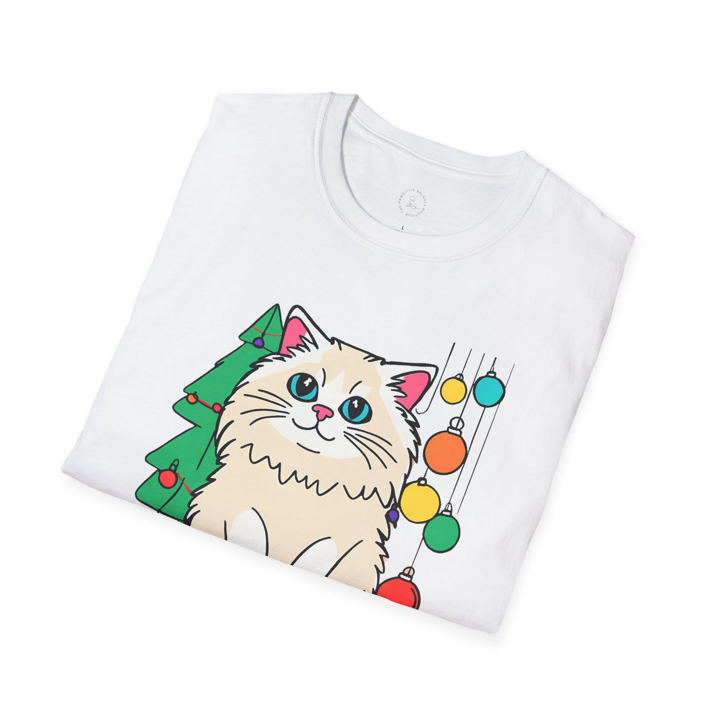 Cat Life ( at Christmas) Softstyle T-Shirt