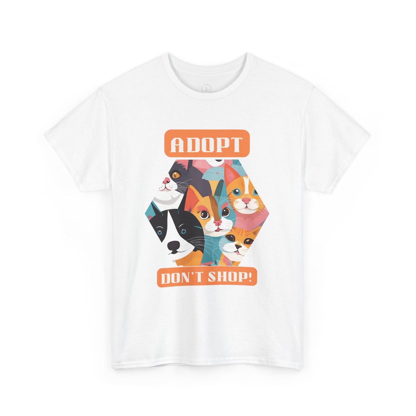 Adopt. Don't shop! - Unisex Heavy Cotton Tee
