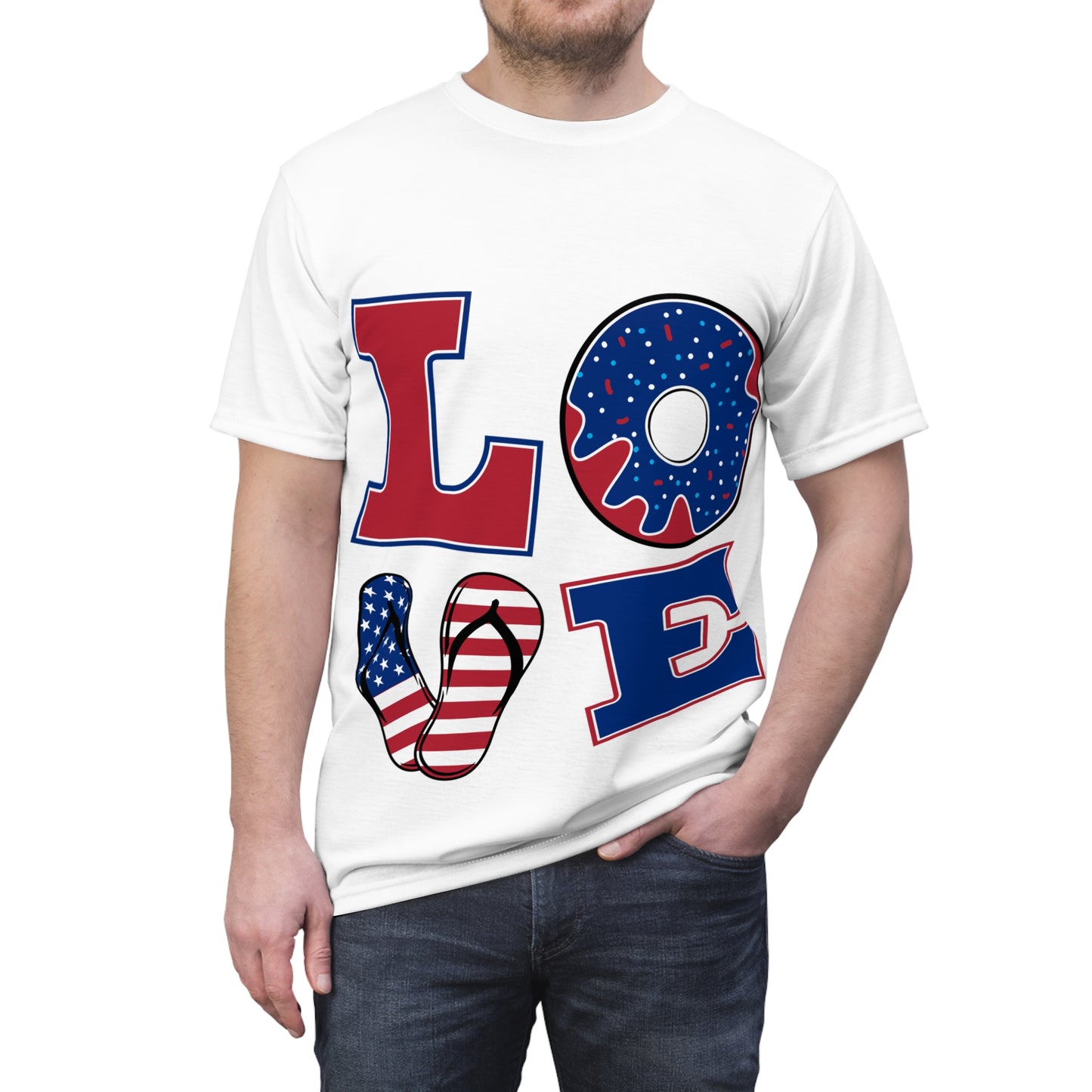 LOVE - Unisex Cut & Sew T-Shirt