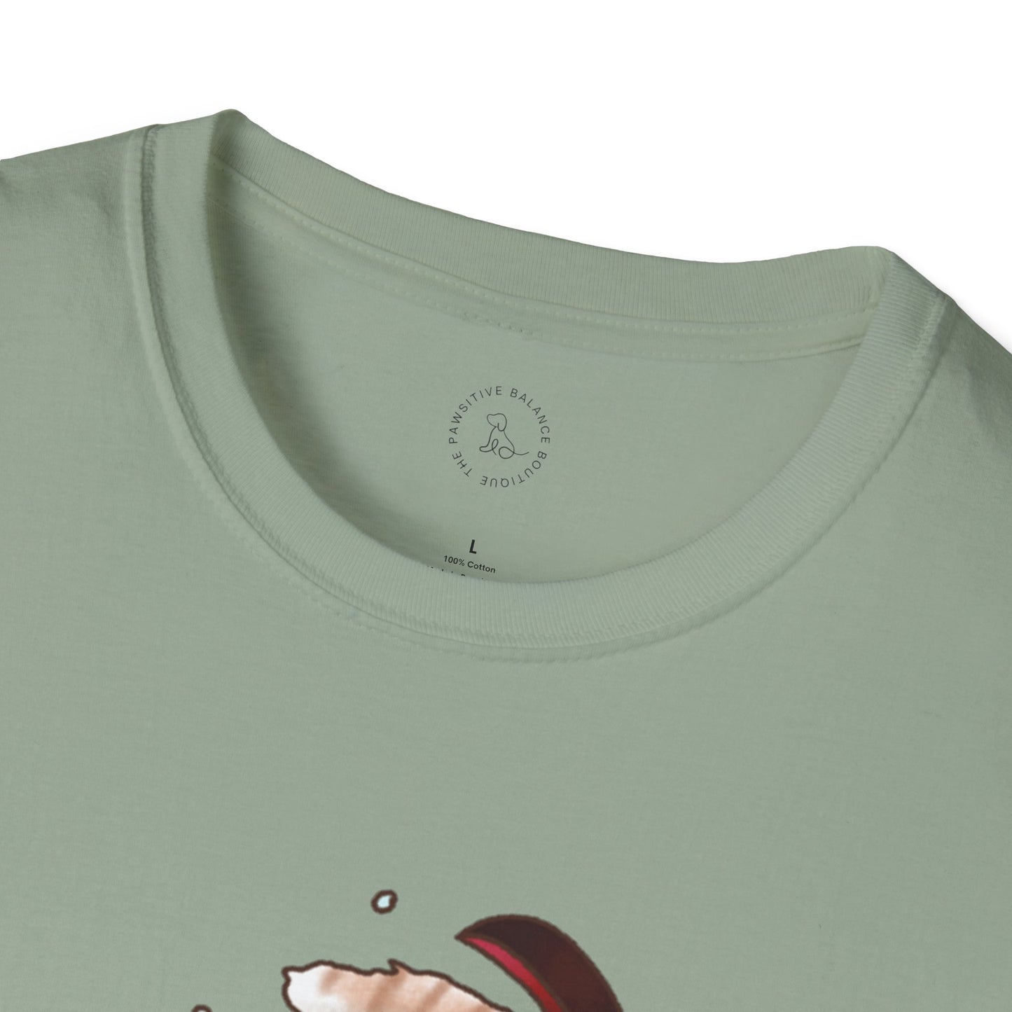Clumsy Ski-tty Cat Unisex Softstyle T-Shirt