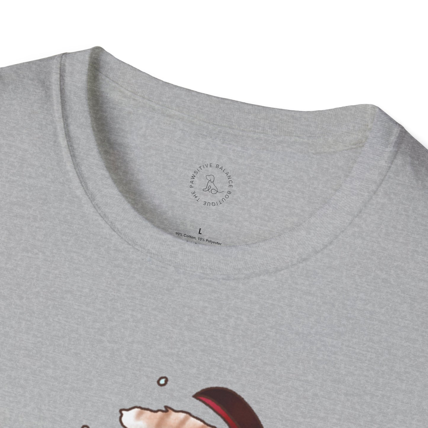 Clumsy Ski-tty Cat Unisex Softstyle T-Shirt