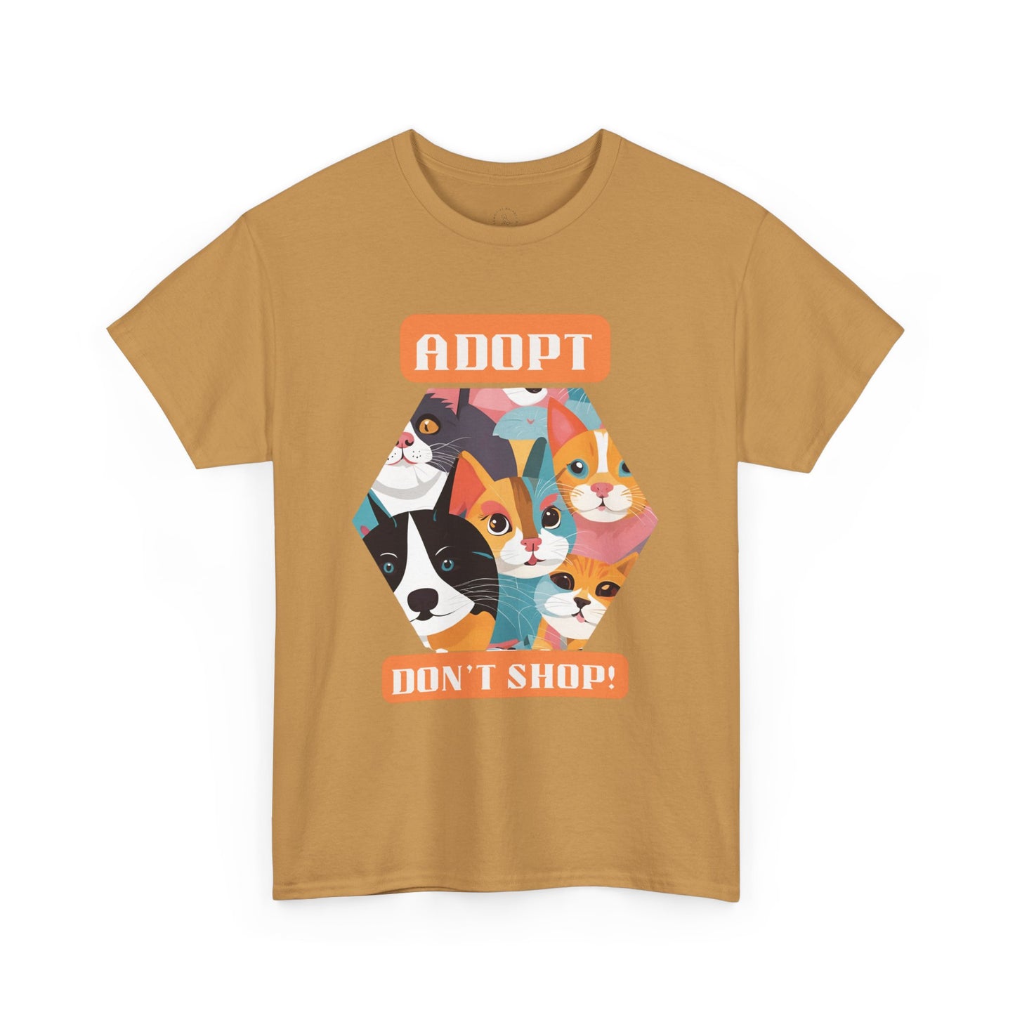 Adopt. Don't shop! - Unisex Heavy Cotton Tee