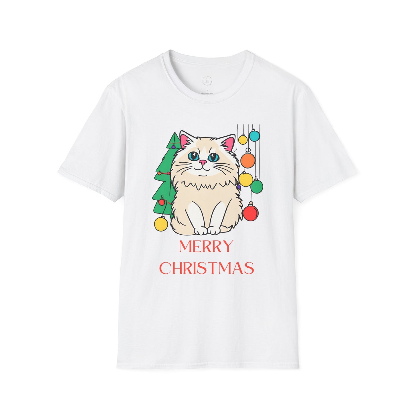 Cat Life ( at Christmas) Softstyle T-Shirt