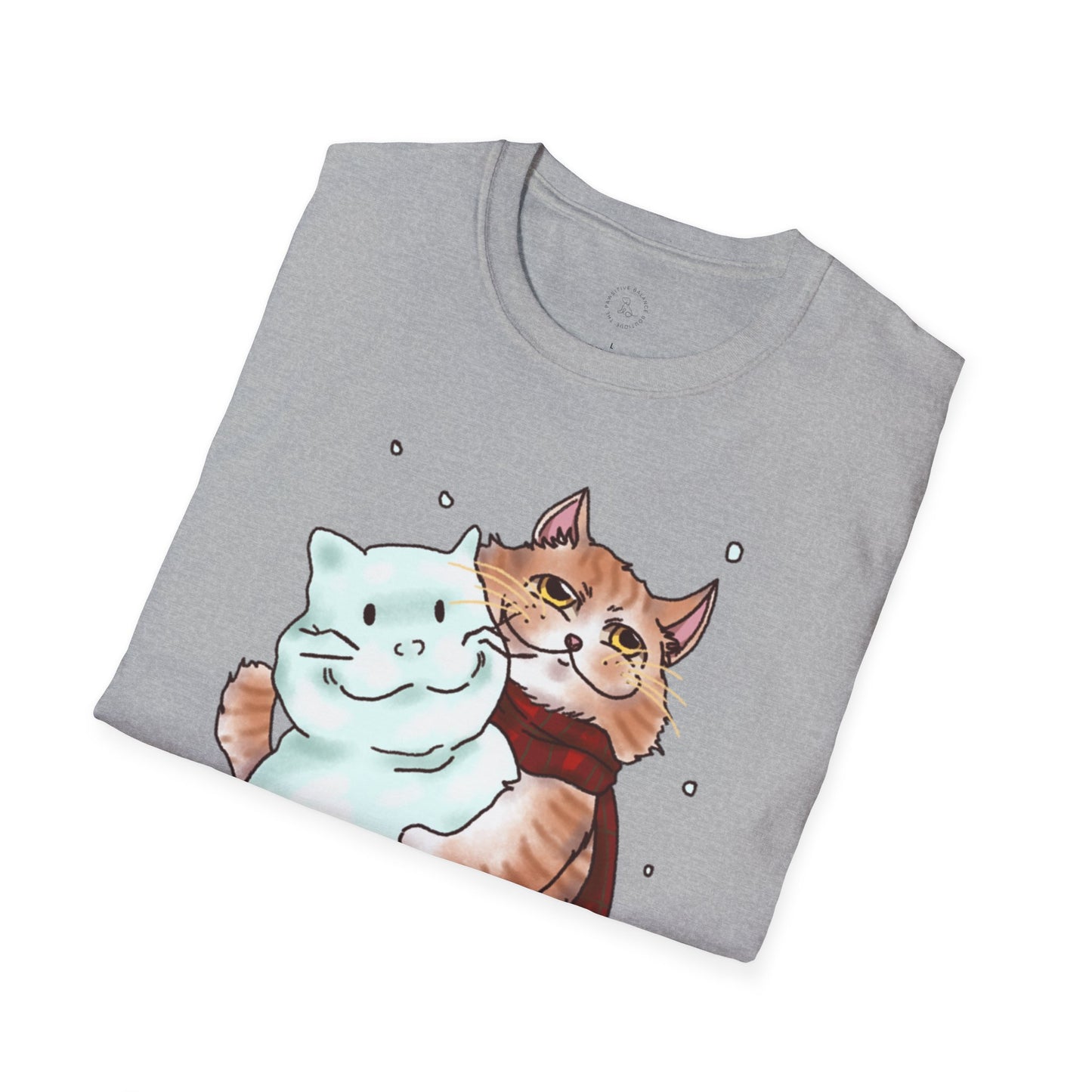 Smeow-man (Snowman Cat) Unisex Softstyle T-Shirt