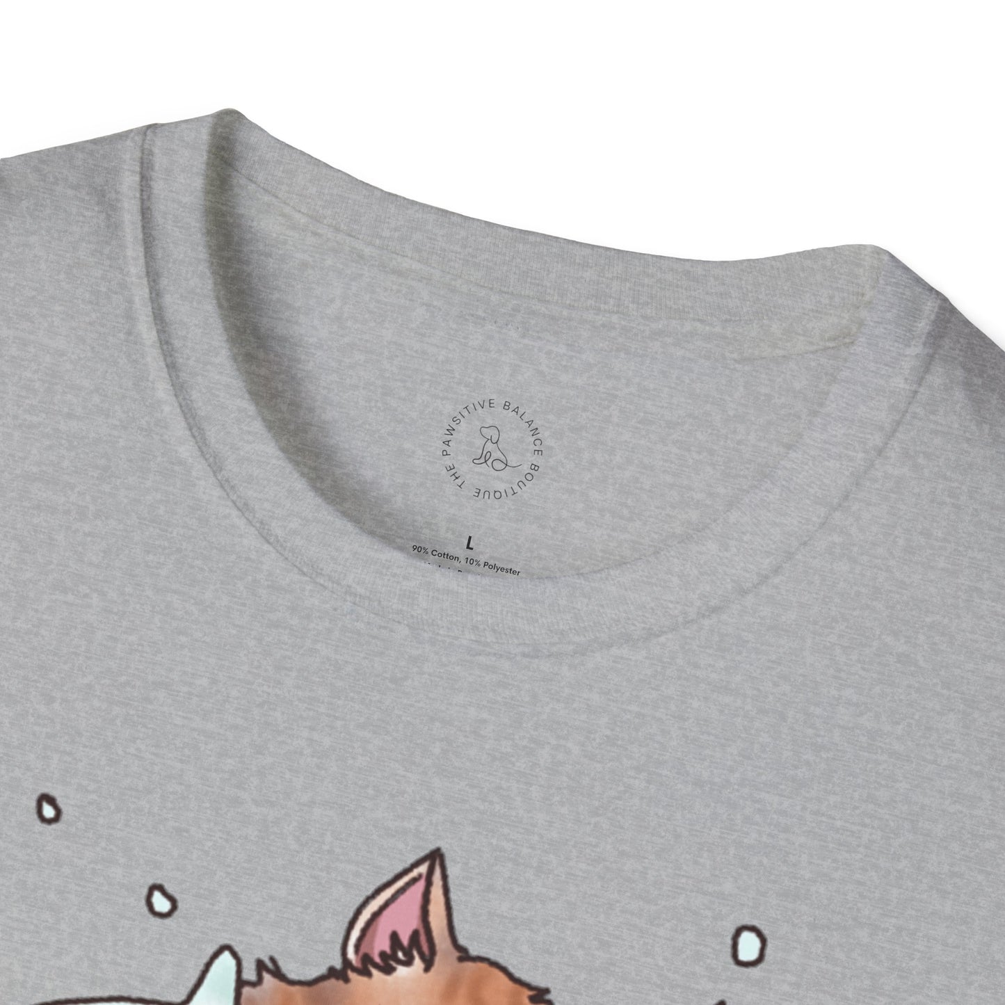 Smeow-man (Snowman Cat) Unisex Softstyle T-Shirt