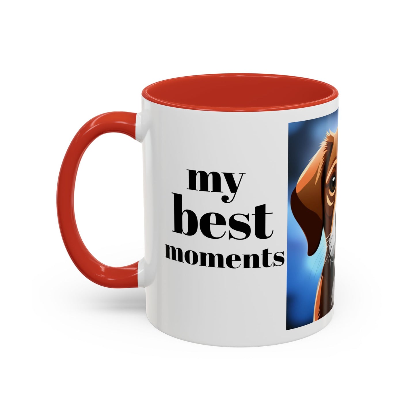 My best moments are shared with you - Accent Coffee Mug, 11oz